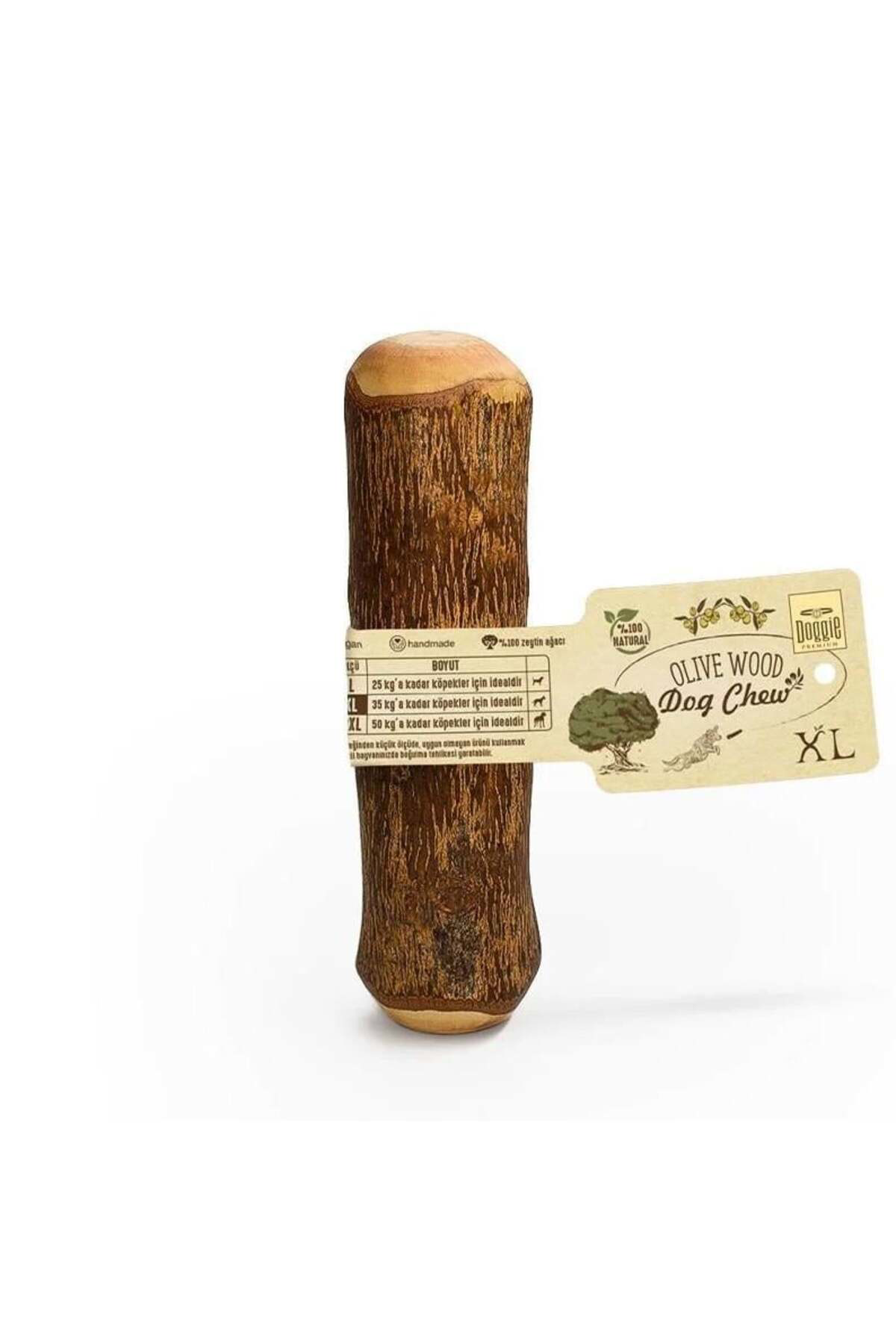 Nerm Doğal Zeytin Ağacı Çiğnenebilen Köpek Oyuncağı Xl 20X4 Cm 35 Kg