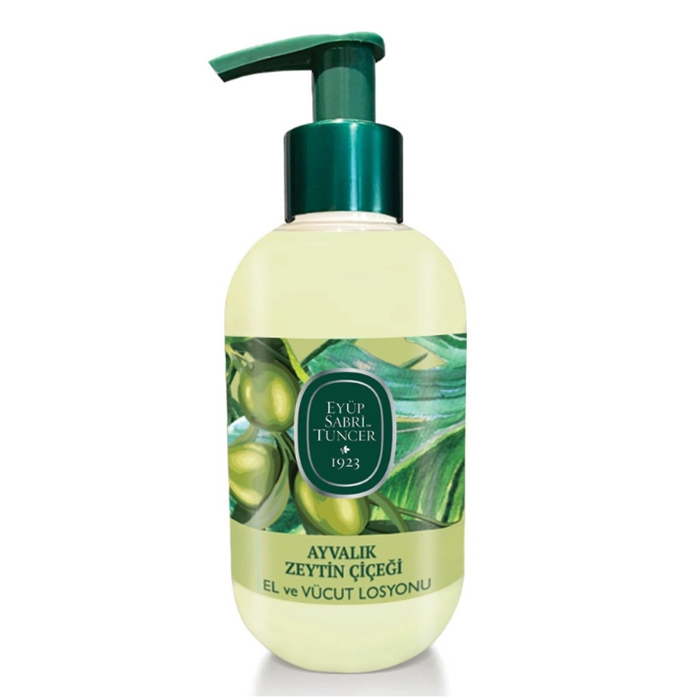 Doğal Zeytinyağlı El ve Vücut Losyonu 280ml Ayvalık Zeytin Çiçeği
