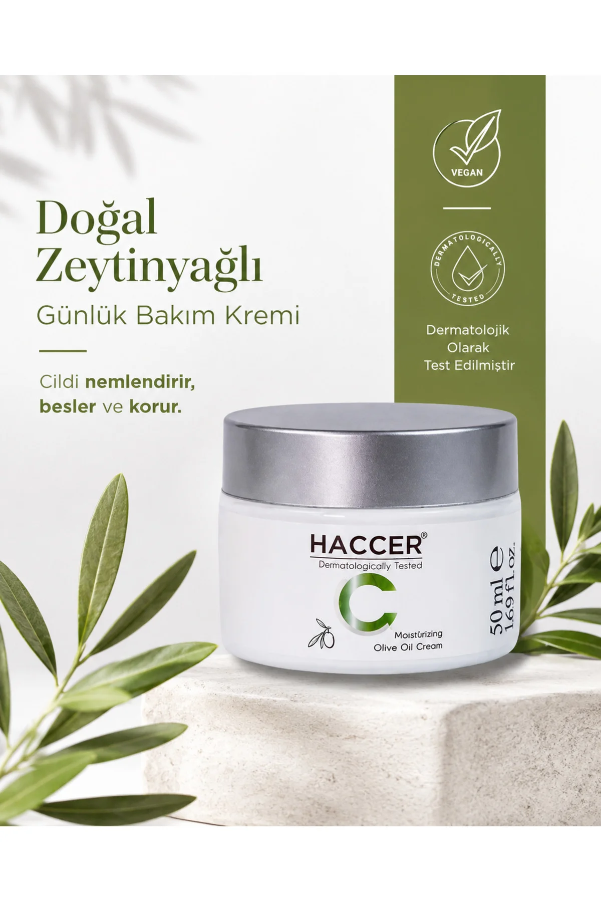 Doğal Zeytinyağlı Günlük Bakım Kremi 45ml