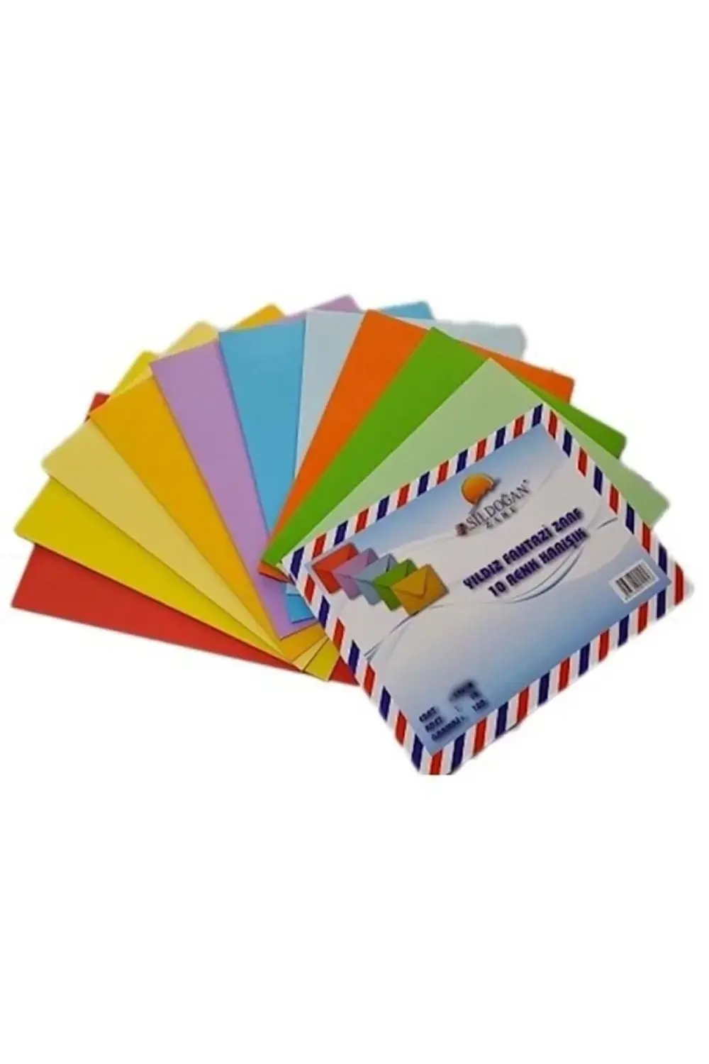 DOĞAN 01291 10 RENK 13X18 CM KARIŞIK ZARF