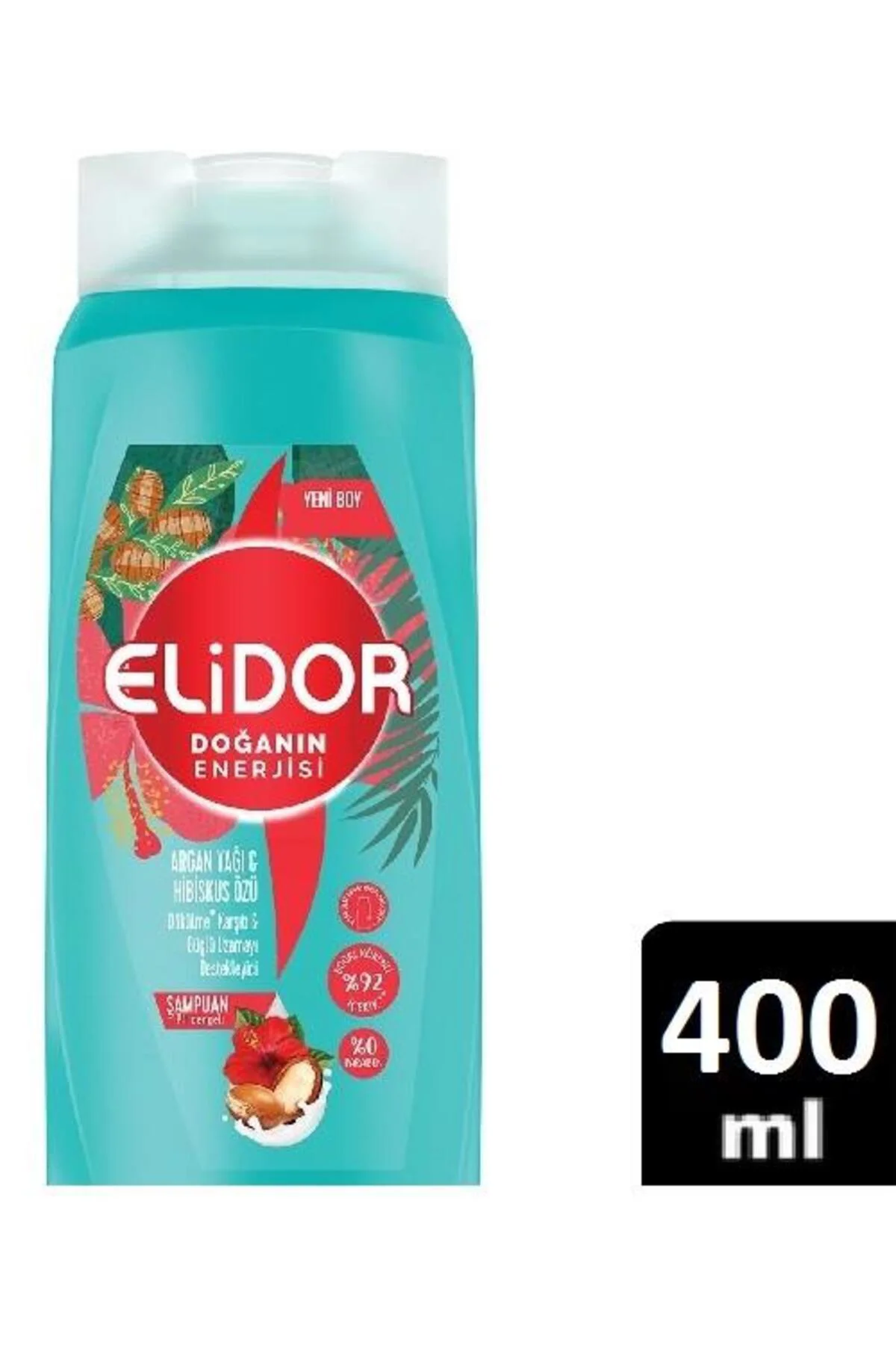 Doğanın Enerjisi Saç Bakım Şampuanı Argan Yağı & Hibiskus Özü Dök