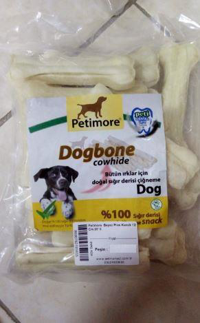 Dogbone Beyaz Pres Kemik 12 Cm 20' li Dogbone Beyaz Pres Kemik 12 Cm 20' li