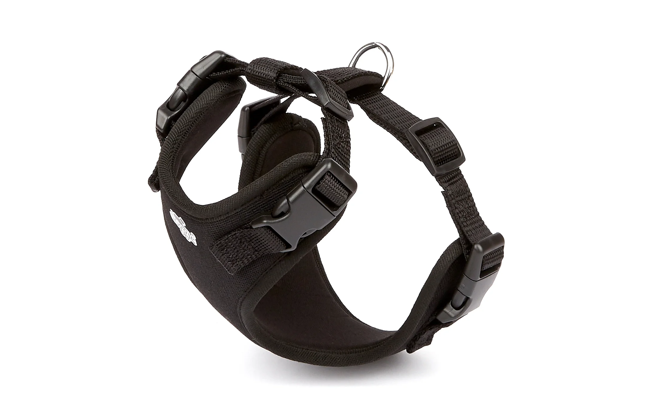 Doggie Havalı Ped Dokuma Köpek Göğüs Tasması 40/45 cm Siyah