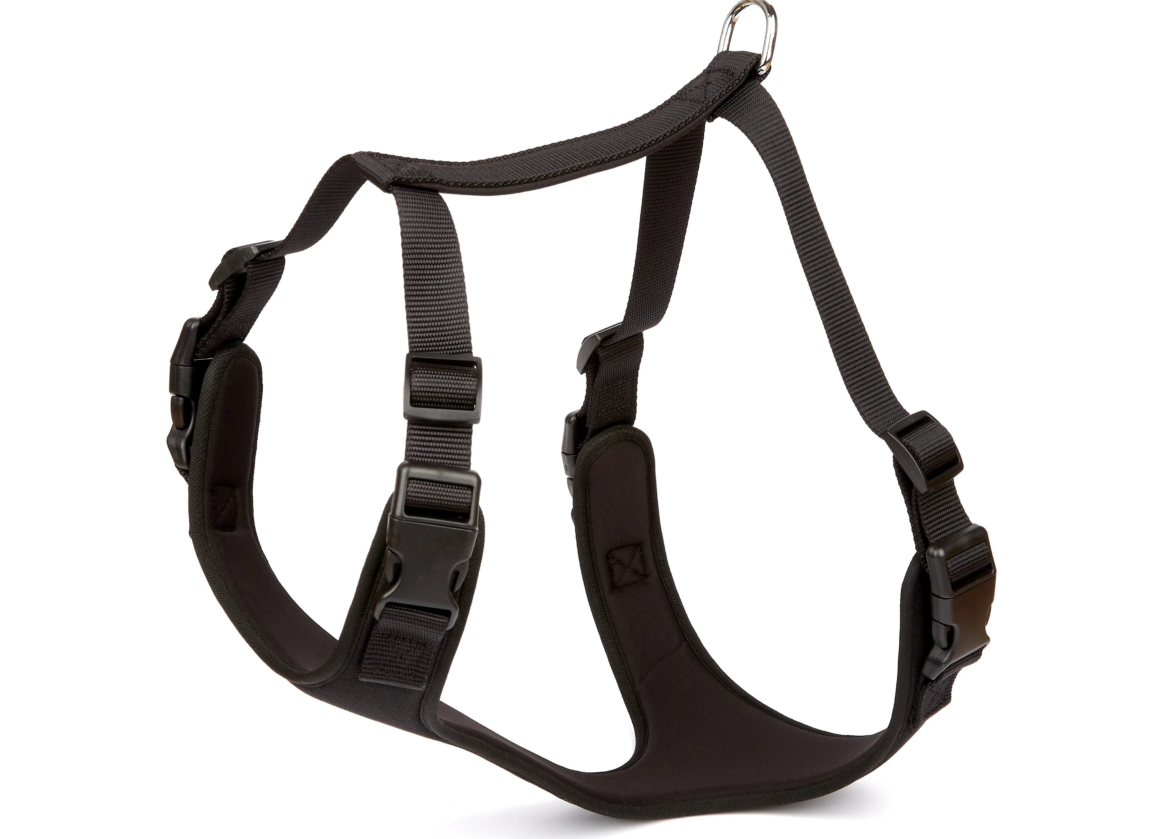 Doggie Havalı Ped Dokuma Köpek Göğüs Tasması 50/70 cm Siyah