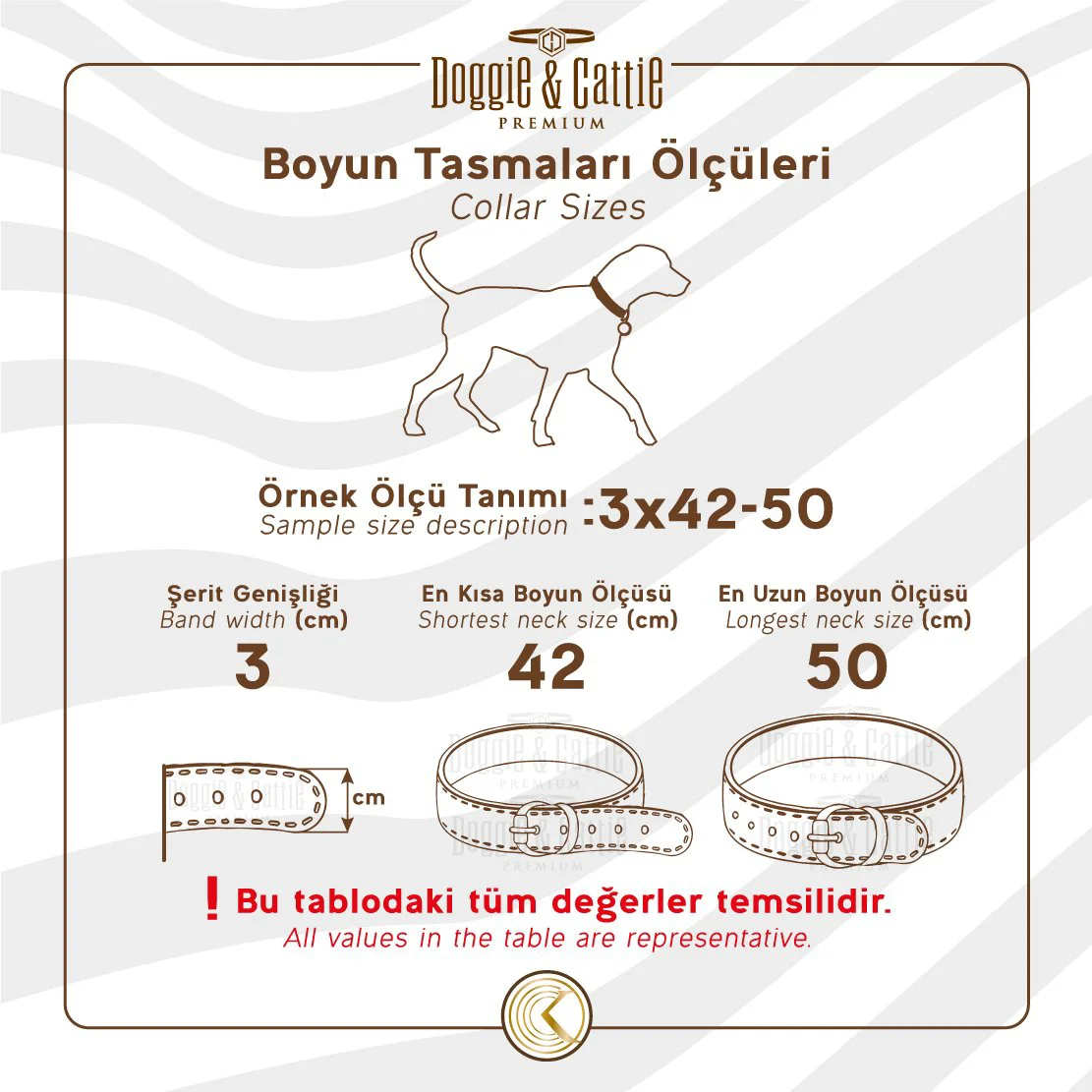 Doggie Konfor Seri Dokuma Köpek Boyun Tasması 4x57-65cm Siyah