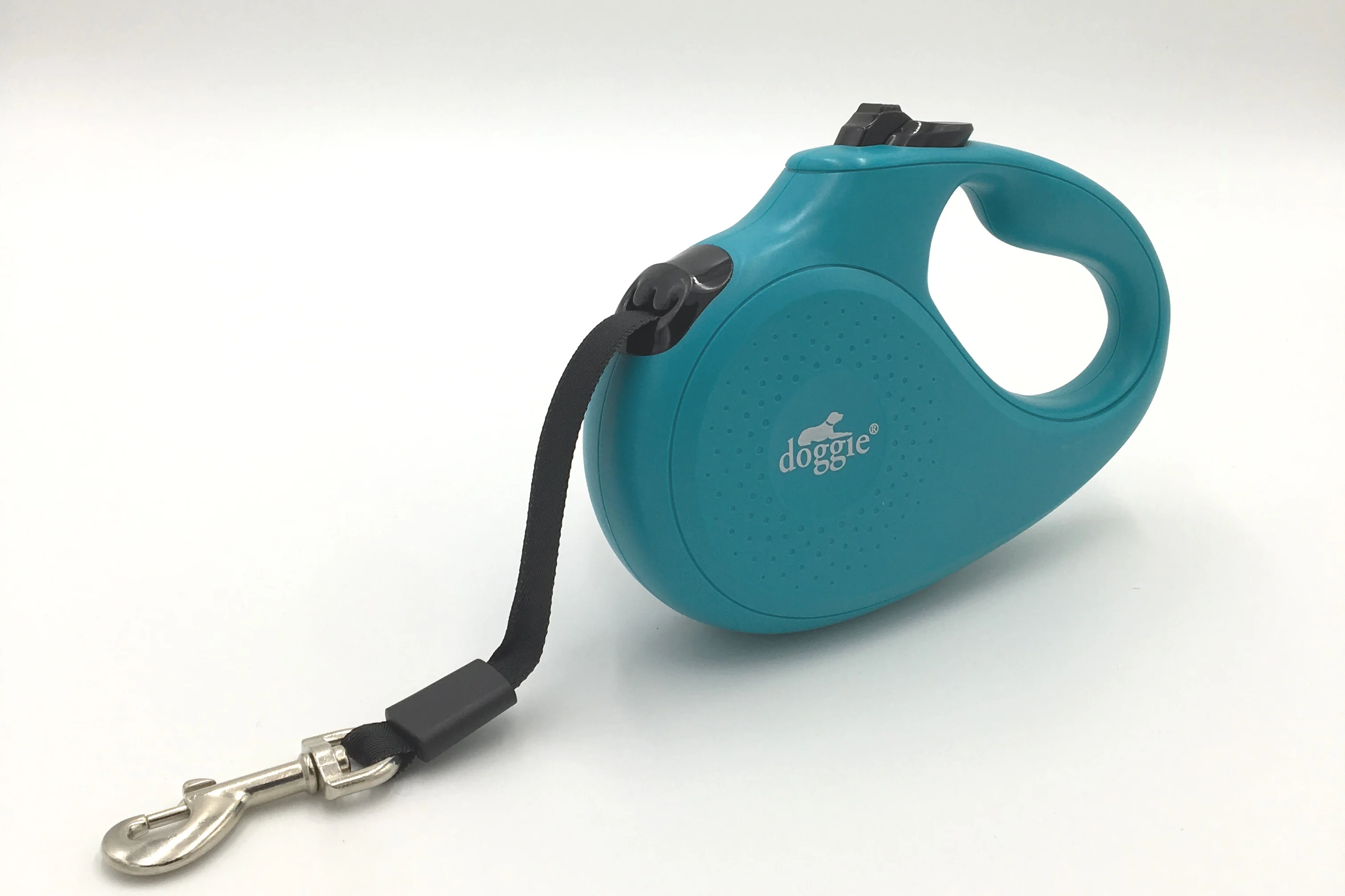 Doggie Master Seri Otomatik Makaralı Köpek Gezdirme 25 kg / 5 M Turkuaz