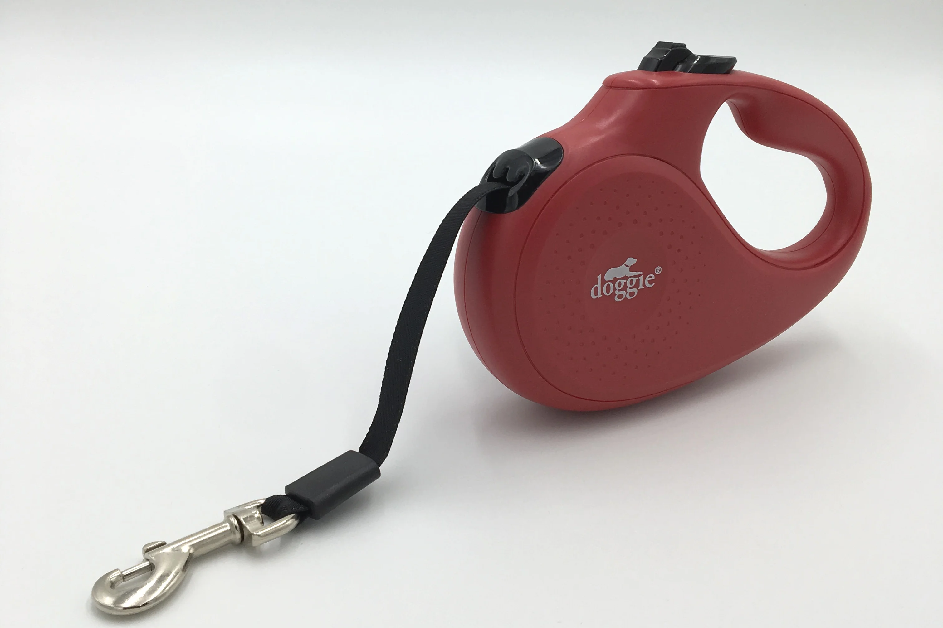 Doggie Master Seri Otomatik Makaralı Köpek Gezdirme 50 kg / 5 M Kırmızı