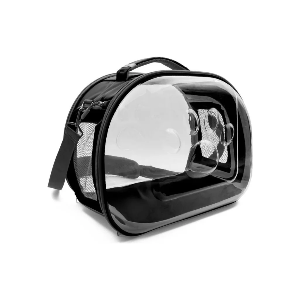 Doggie&Cattie Panaromik Askılı Taşıma Çantası Black 40-29-35cm