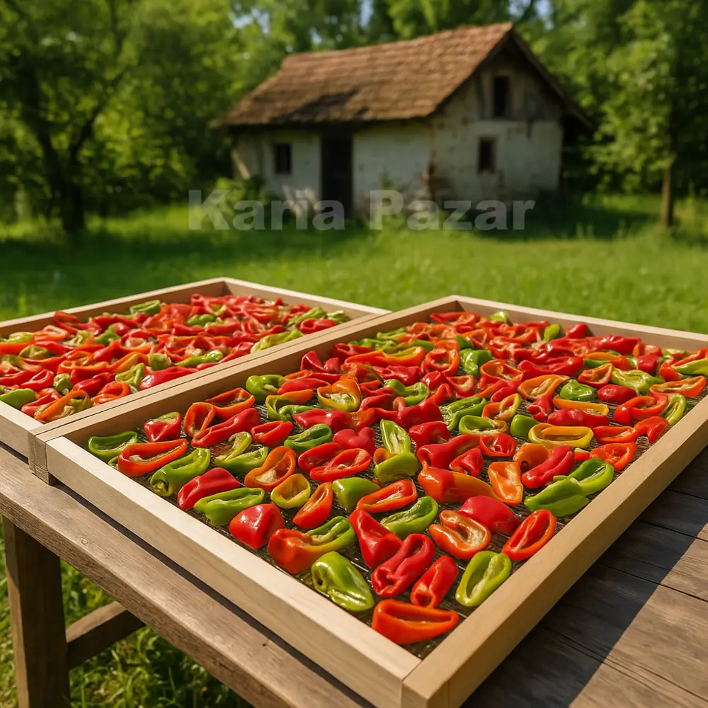 Doğranmış Kurutulmuş Alaca Biber 1kg | Toz Biber Yapmak İçin | Or