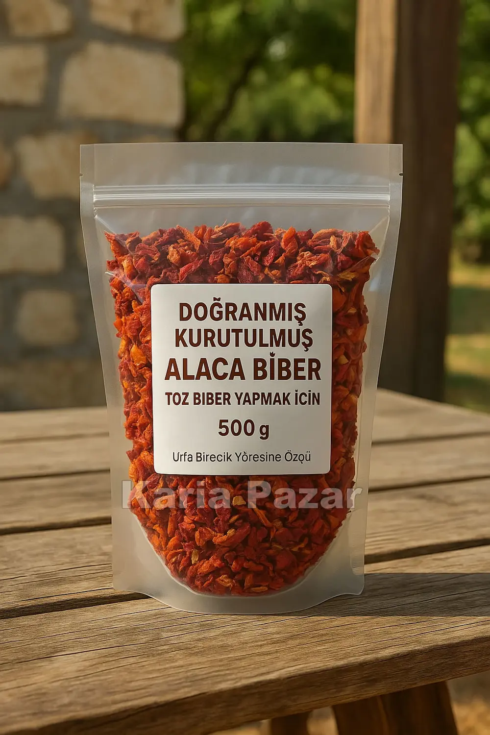 Doğranmış Kurutulmuş Alaca Biber 500g | Toz Biber Yapmak İçin | O