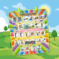 Doğru ve Yanlış Keçe Cırtlı Duvar Panosu , Eğitici Oyuncak