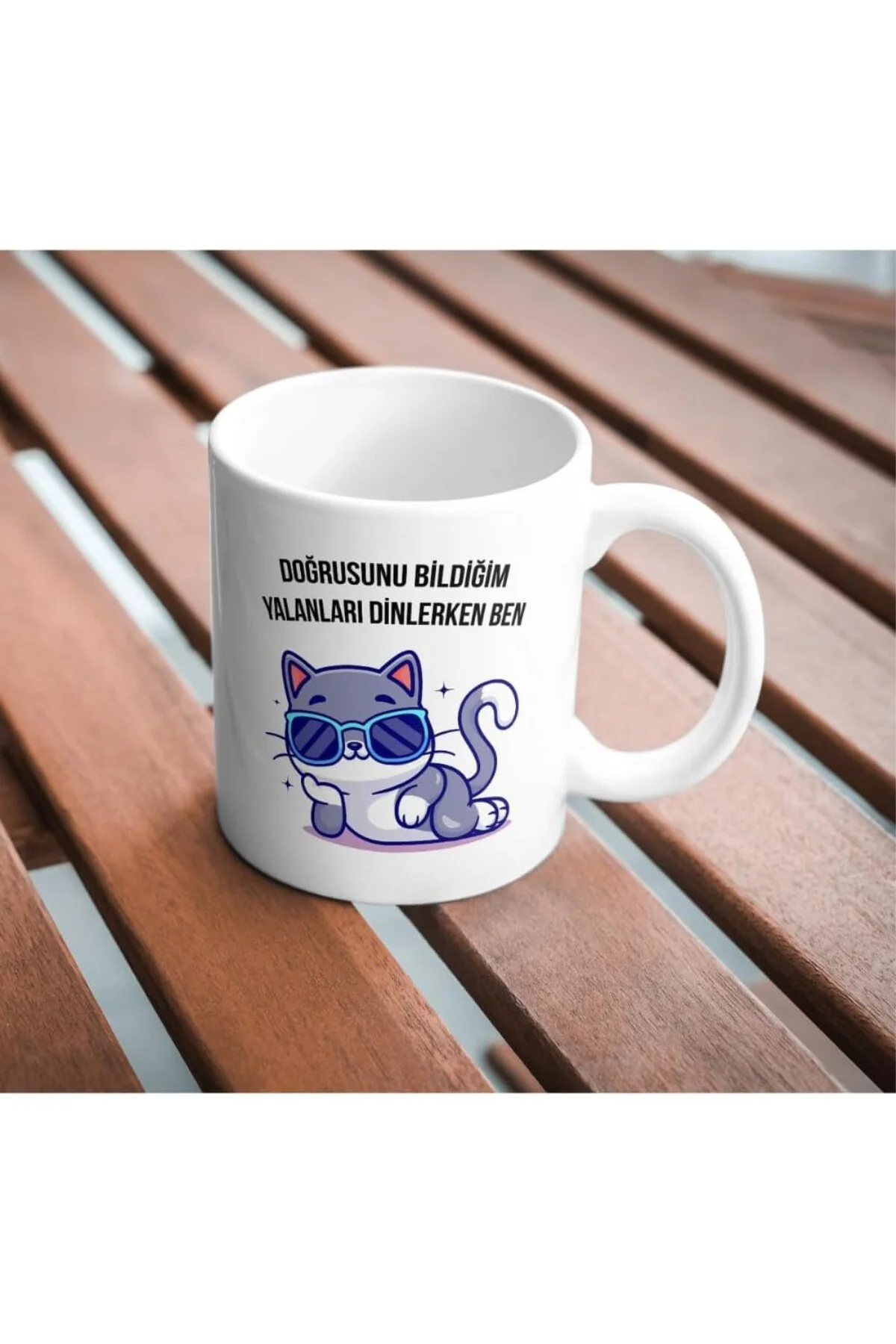 Doğrusunu Bildiğim Yalanlar Komik Baskılı Kupa Bardak Hediyelik Çay Kahve Kupası Coffee Mug