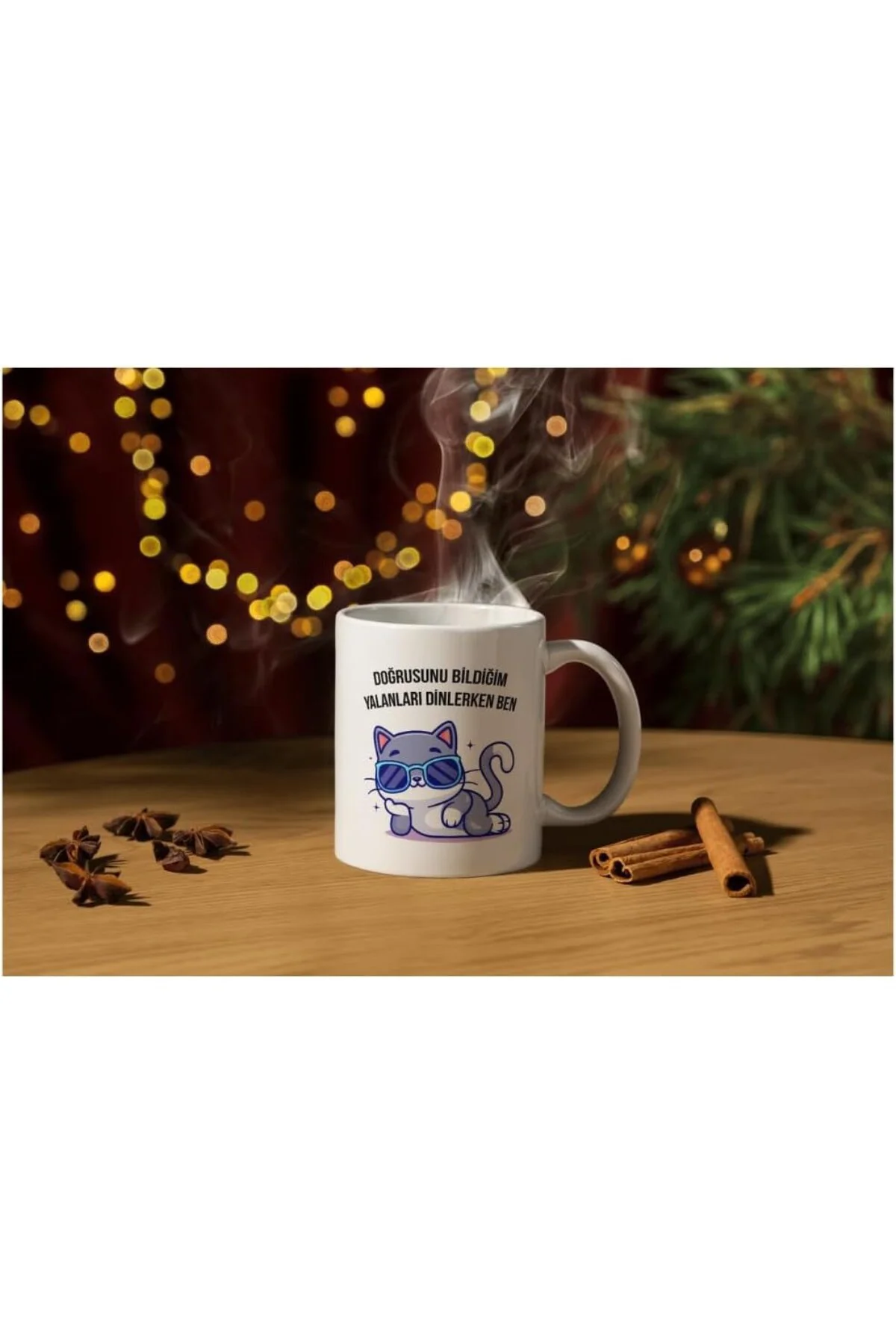 Doğrusunu Bildiğim Yalanlar Komik Baskılı Kupa Bardak Hediyelik Çay Kahve Kupası Coffee Mug