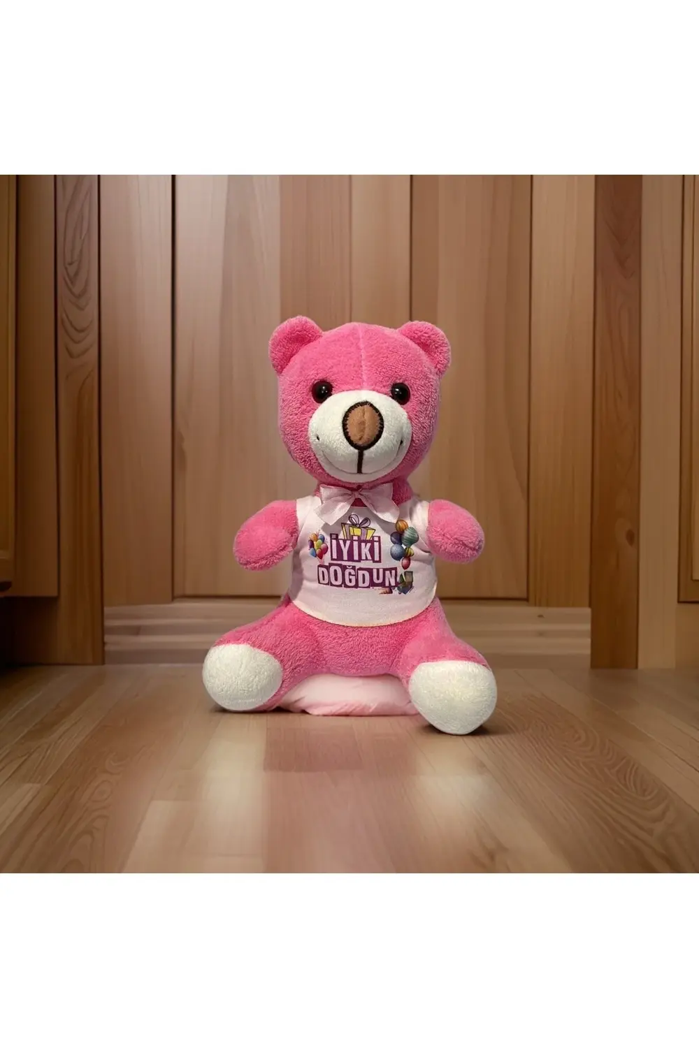 Dogum Gunu Hediyesi Kiza Pembe Ayıcık ve İstiridye İçinde İnci Ko