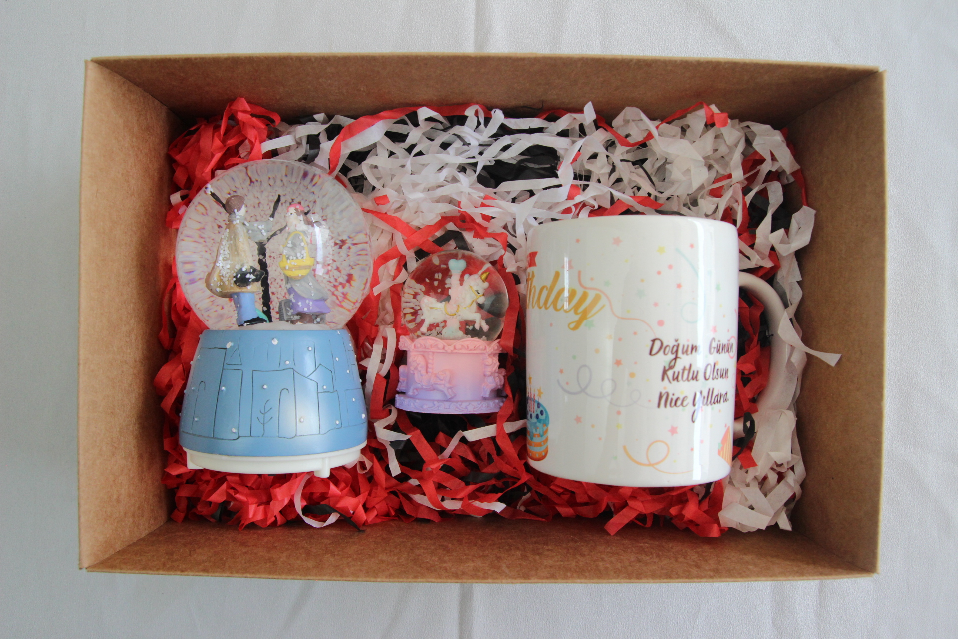 Home Doğum Günü Kupa Bardak Atlı Karınca Kar Küresi Hediye Kutusu