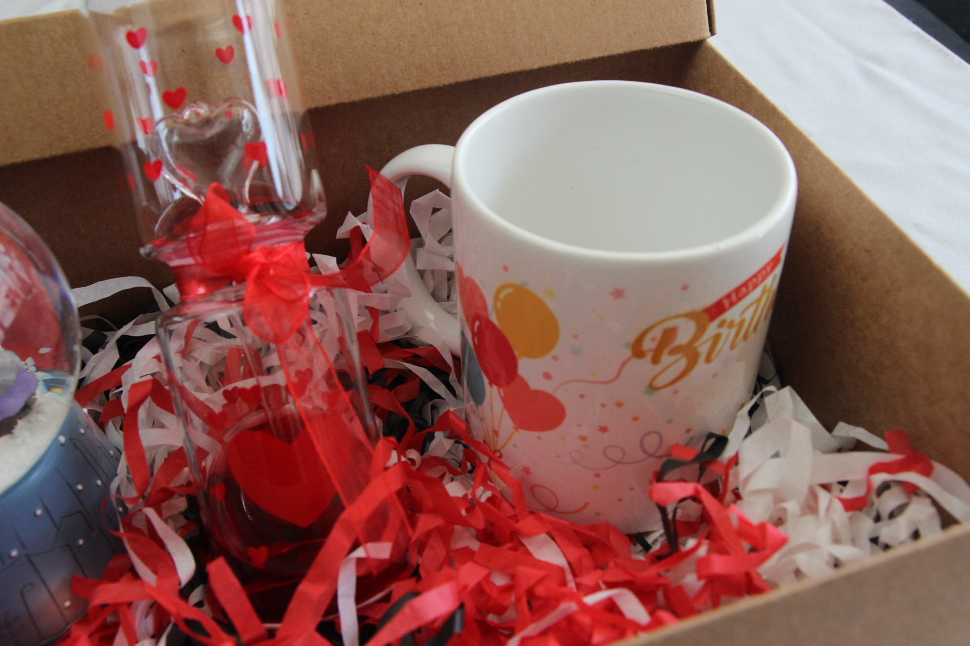 Home Doğum Günü Kupa Bardak Aşk Ölçer Ve Aşıklar Temalı Kar Küresi Set