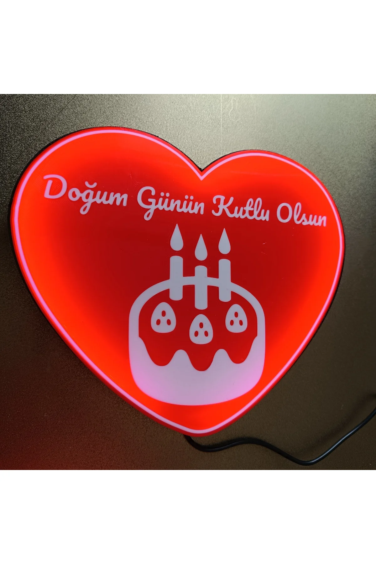 DOĞUM GÜNÜN KUTLU OLSUN LED IŞIKLI KUTU