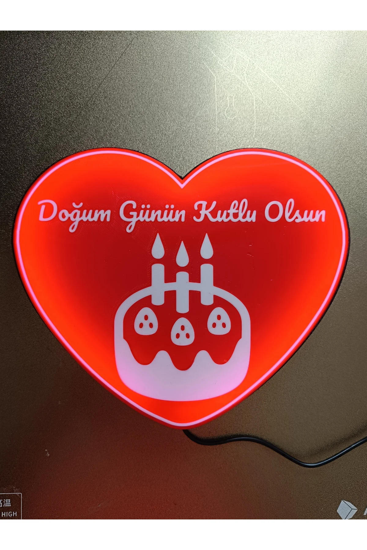 DOĞUM GÜNÜN KUTLU OLSUN LED IŞIKLI KUTU