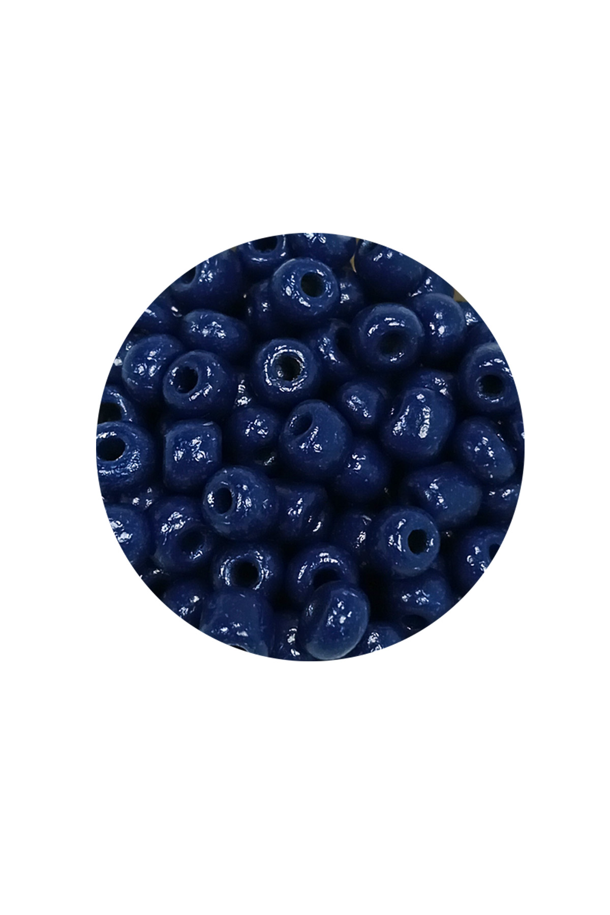 Dökme Cam Kum Boncuk Büyük Boy (6/0) 4 mm - 60 Gram - Lacivert - 