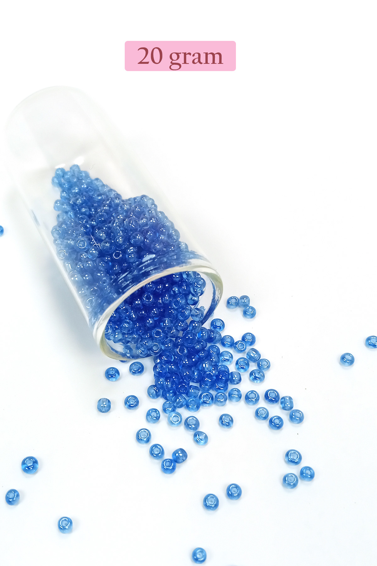 Dökme Cam Kum Boncuk (8/0) 3 mm - 4 Renk - Toplam 80 Gram - BNC42