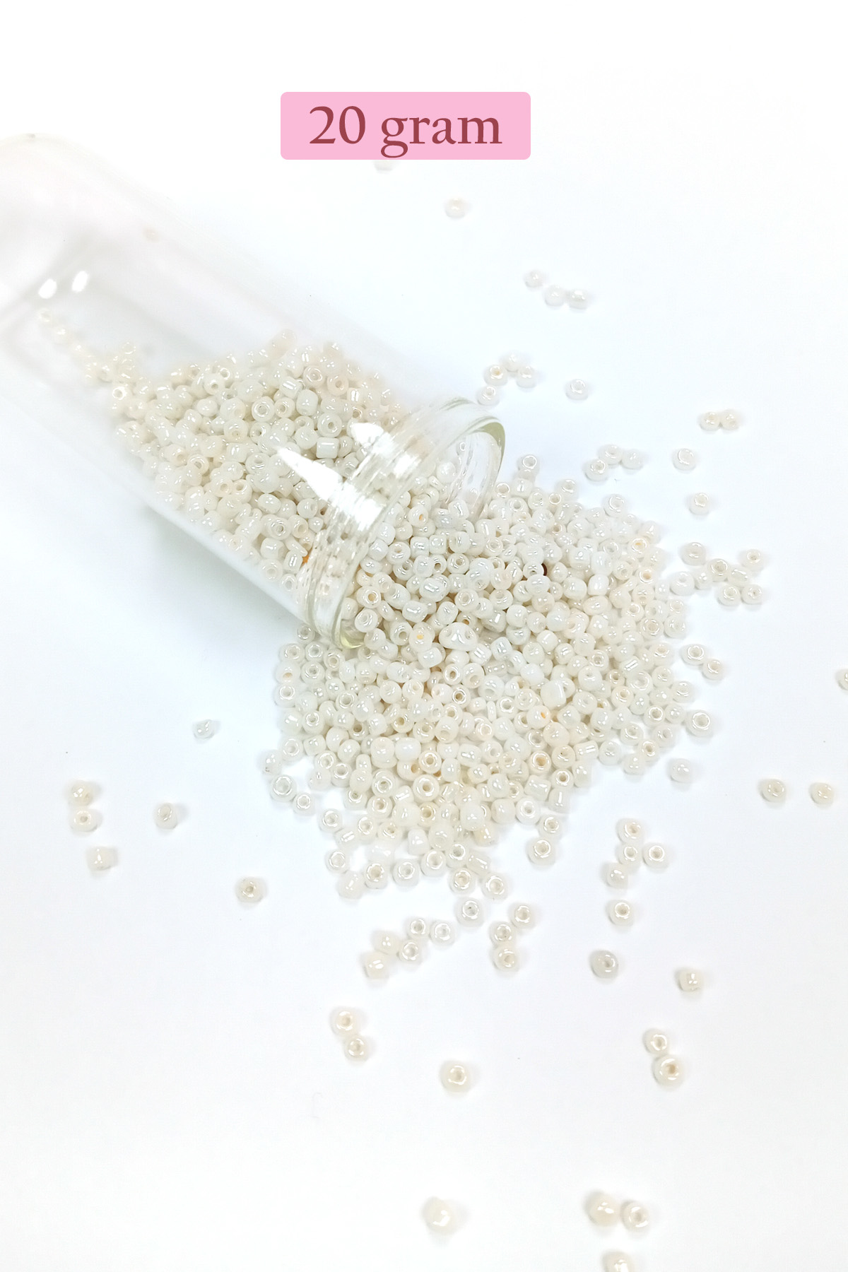 Dökme Cam Kum Boncuk (11/0) 2 mm - 4 Renk - Toplam 80 Gram -  BNC