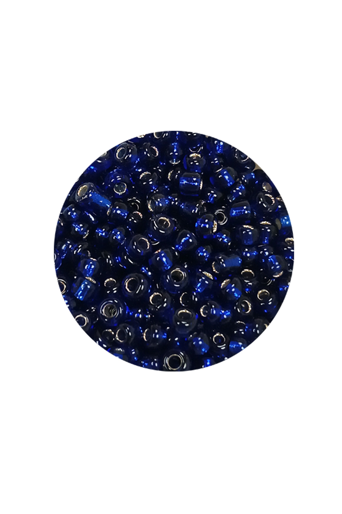 Dökme Cam Kum Boncuk (8/0) 3 mm - 20 Gram - Şeffaf Lacivert - BNC