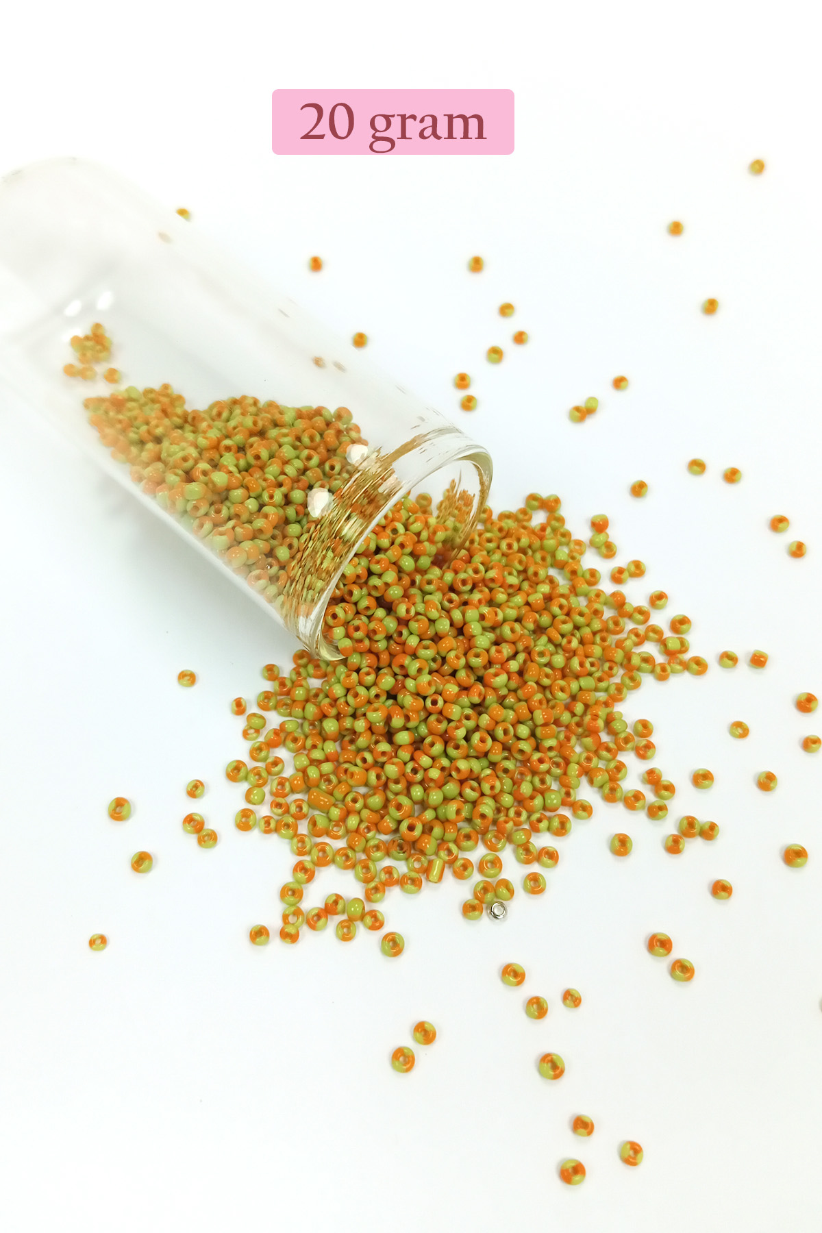 Dökme Cam Kum Boncuk (11/0) 2 mm - 4 Renk - Toplam 80 Gram -  BNC