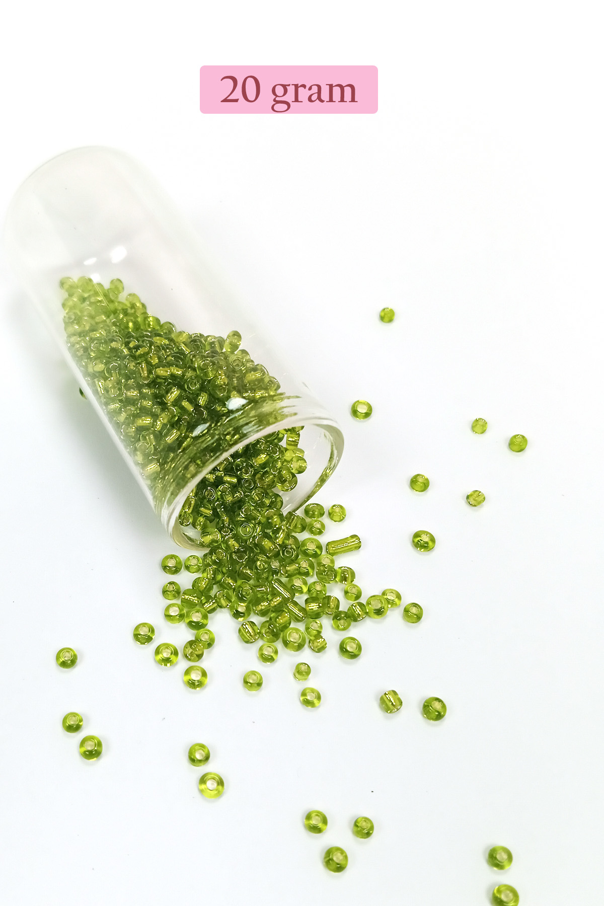 Dökme Cam Kum Boncuk (8/0) 3 mm - 4 Renk - Toplam 80 Gram - BNC42