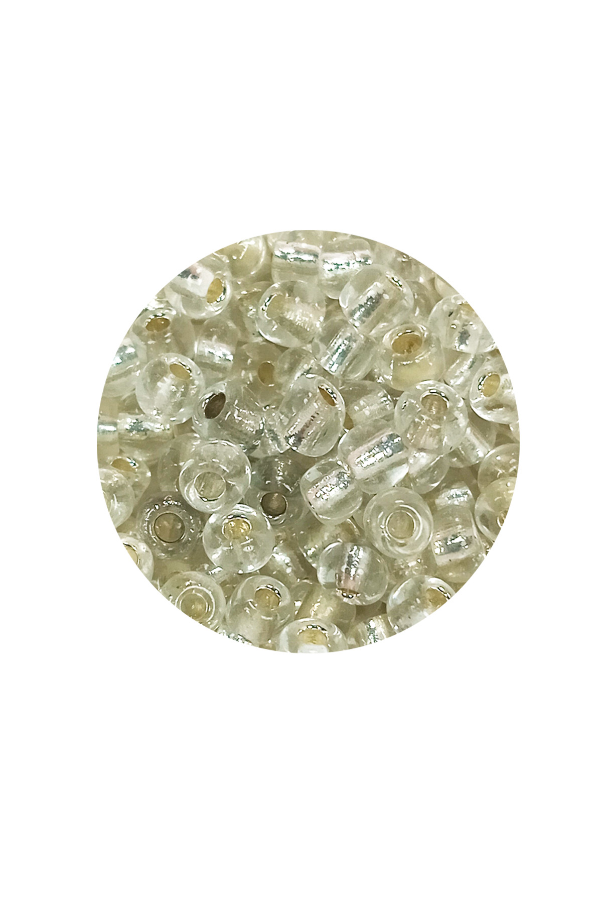 Dökme Cam Kum Boncuk Büyük Boy (6/0) 4 mm - 60 Gram - Şeffaf - BN