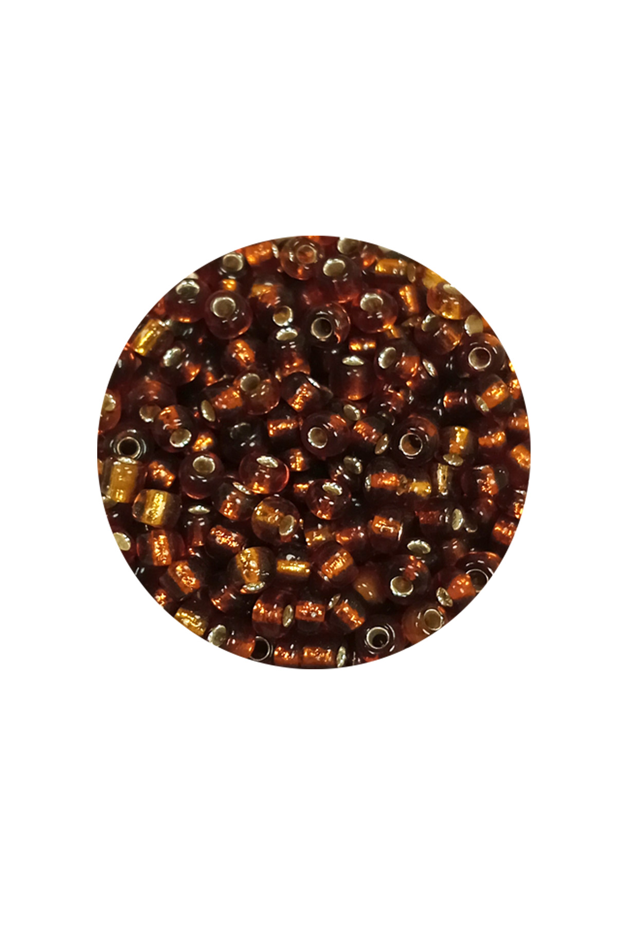 Dökme Cam Kum Boncuk (8/0) 3 mm - 60 Gram - Şeffaf Kahve - BNC198