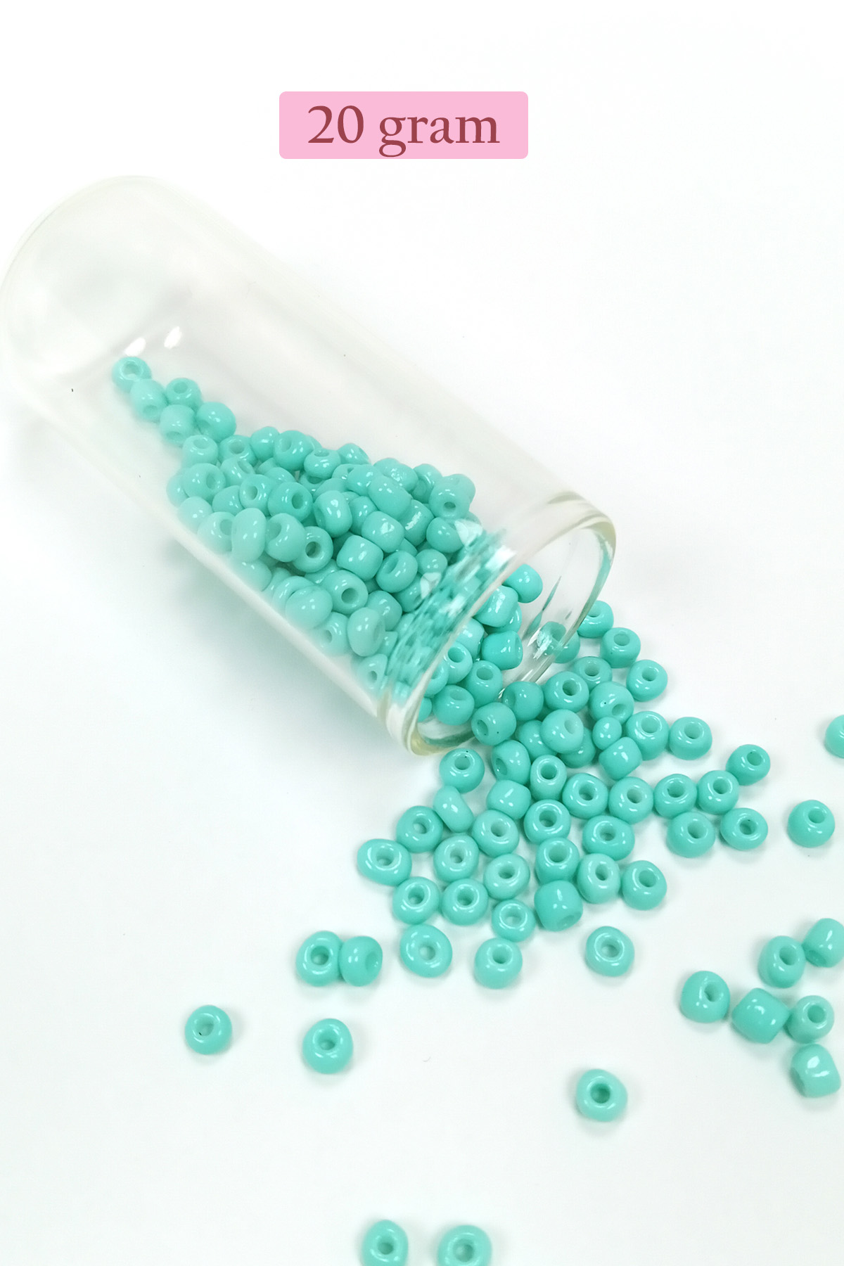 Dökme Cam Kum Boncuk Büyük Boy (6/0) 4 mm - 4 Renk - Toplam 80 Gr