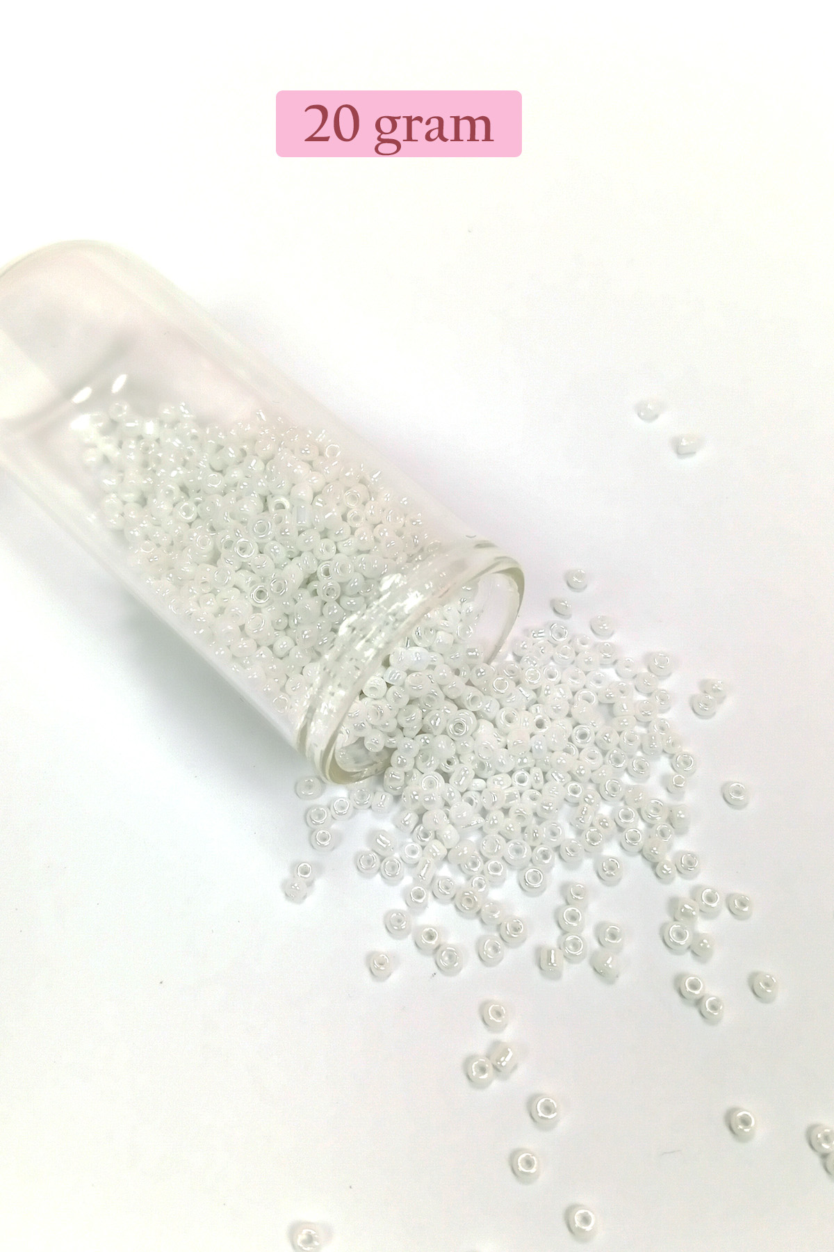 Dökme Cam Kum Boncuk (8/0) 3 mm - 4 Renk - Toplam 80 Gram - BNC41