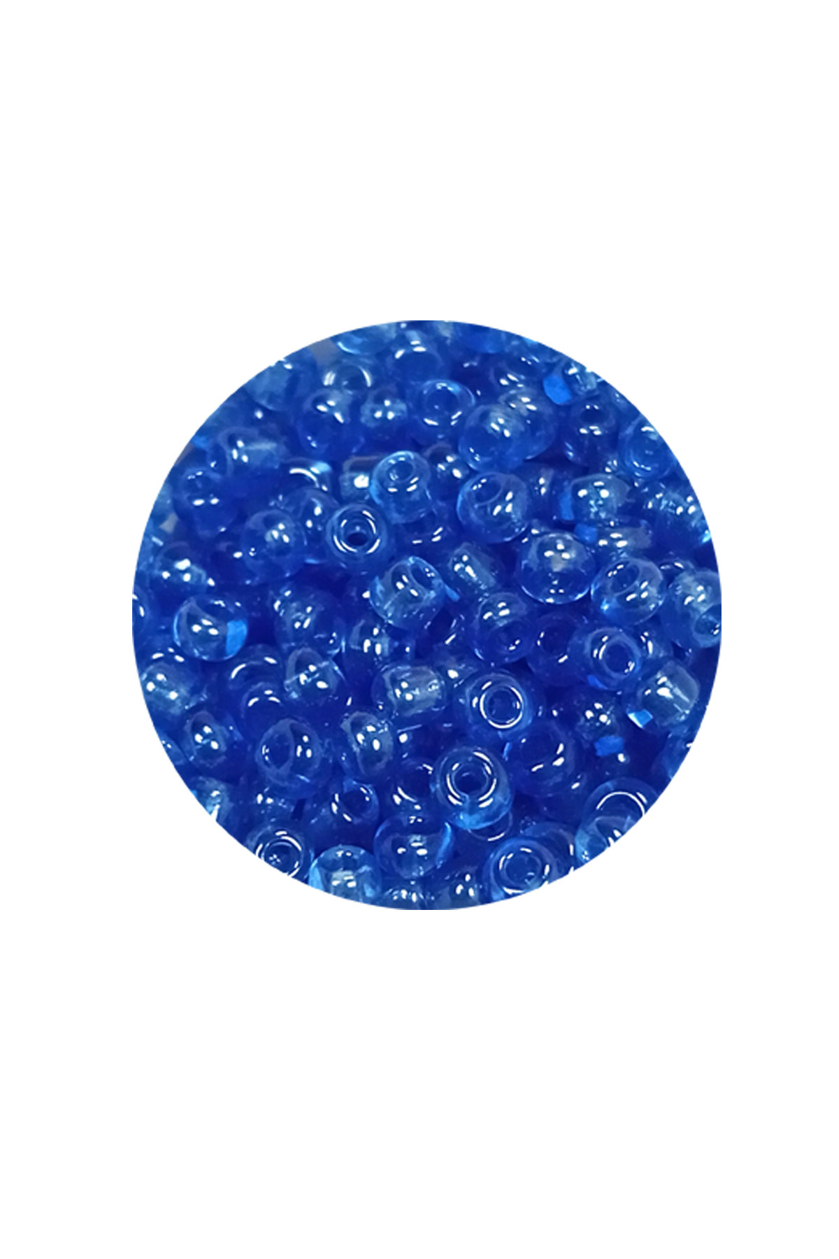 Dökme Cam Kum Boncuk (8/0) 3 mm - 60 Gram - Şeffaf Açık Mavi - BN
