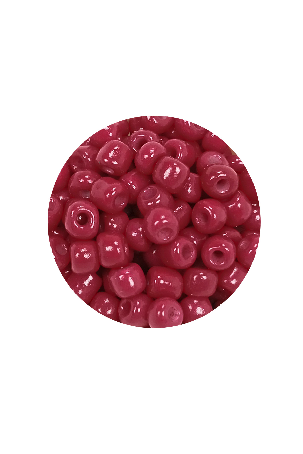 Dökme Cam Kum Boncuk Büyük Boy (6/0) 4 mm - 20 Gram - Bordo - BNC