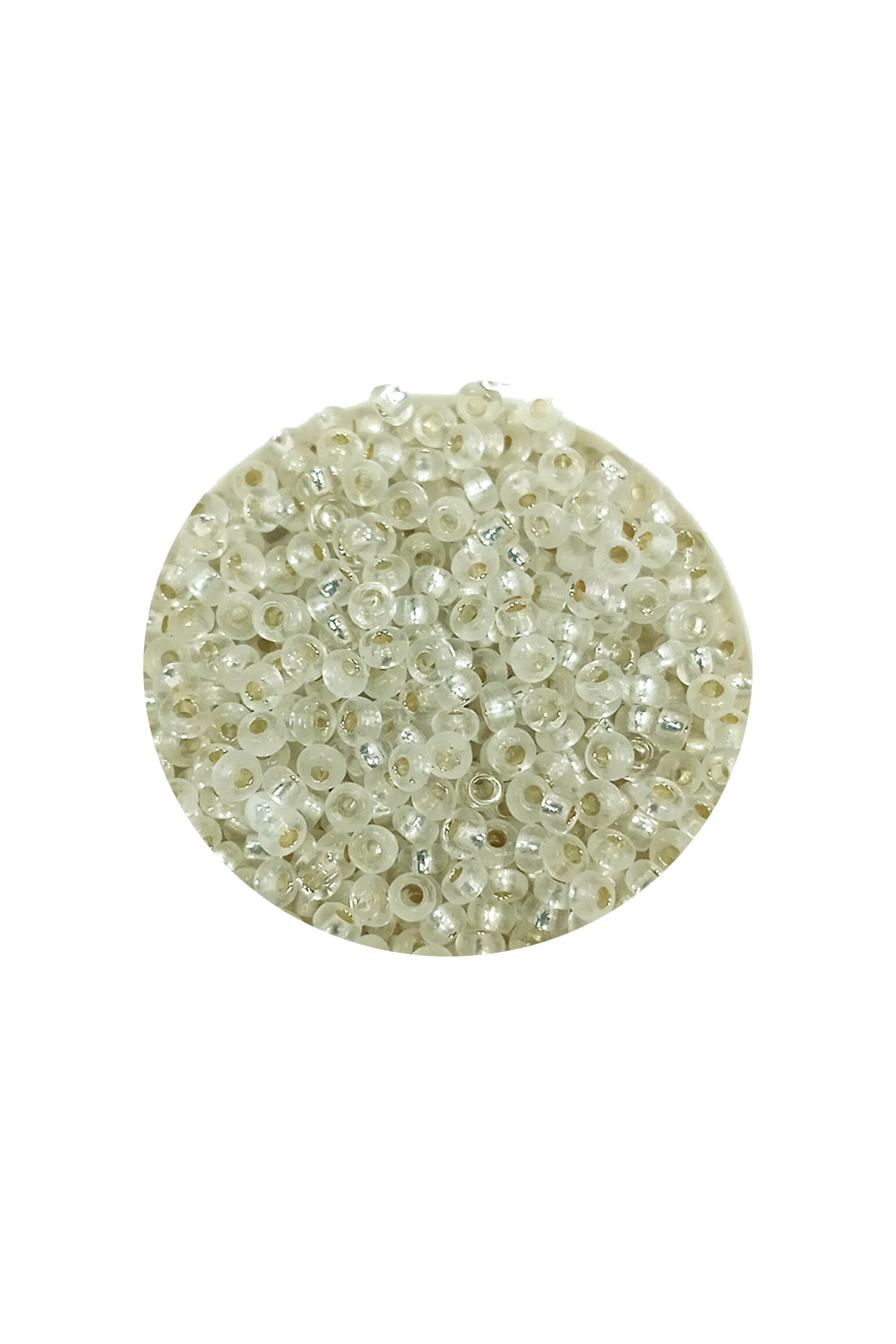 Dökme Cam Kum Boncuk (11/0) 2 mm - 60 Gram -  Şeffaf - BNC069