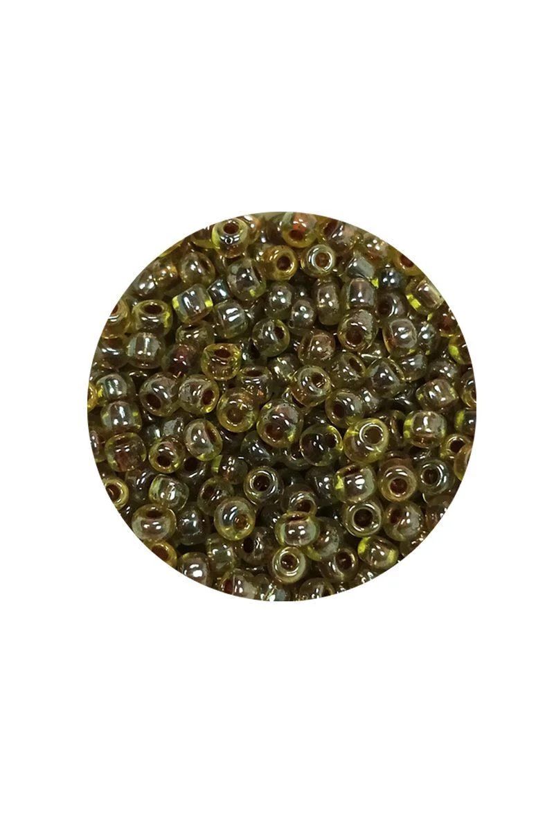 Dökme Cam Kum Boncuk (8/0) 3mm - Yeşil Siyah 60g | Takı Yapımı İçin Profesyonel Kalite