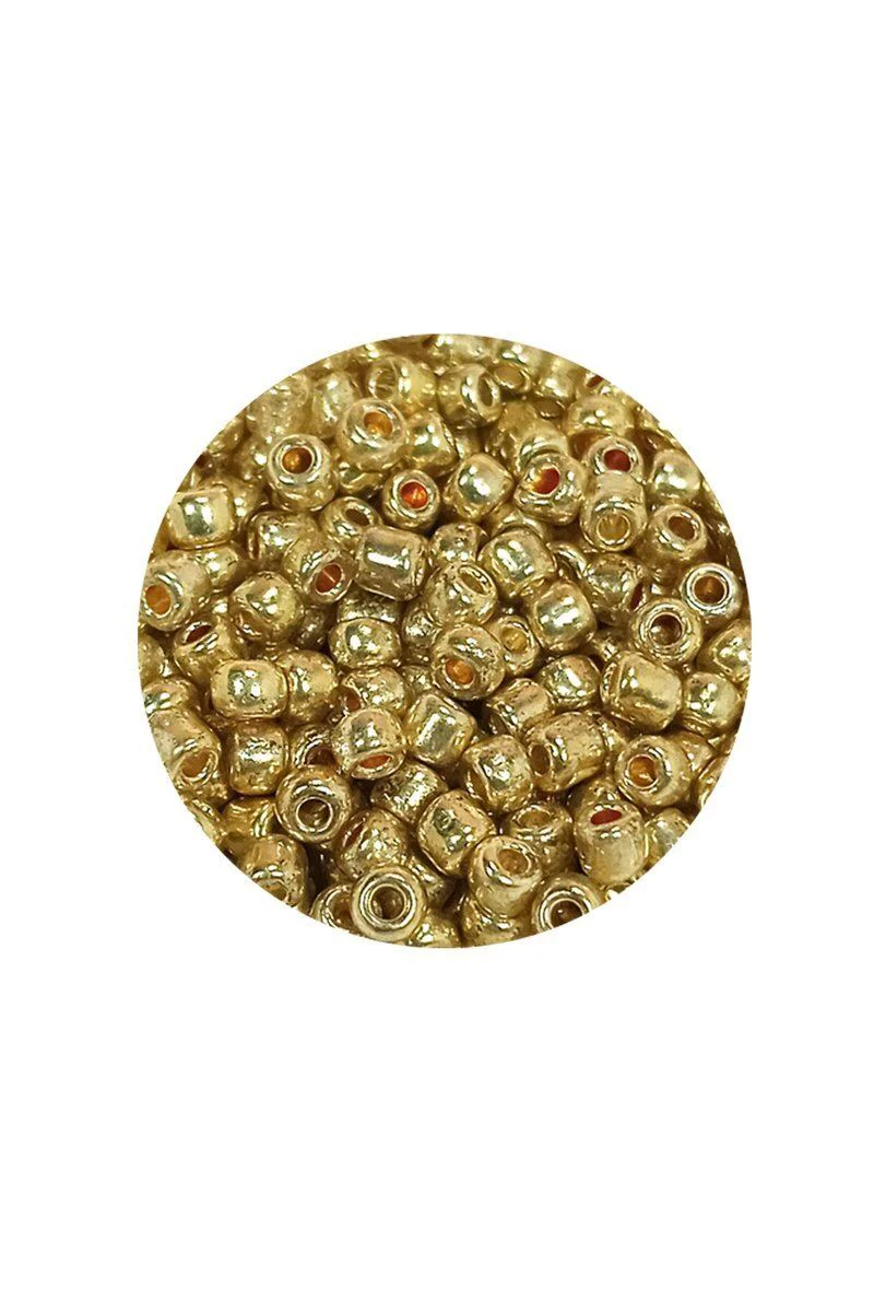 Dökme Cam Kum Boncuk 8/0 (3mm) - Altın Rengi 60g | Takı Yapımı İçin Premium Kalite Fiyatı, Yorumları ve Özellikleri