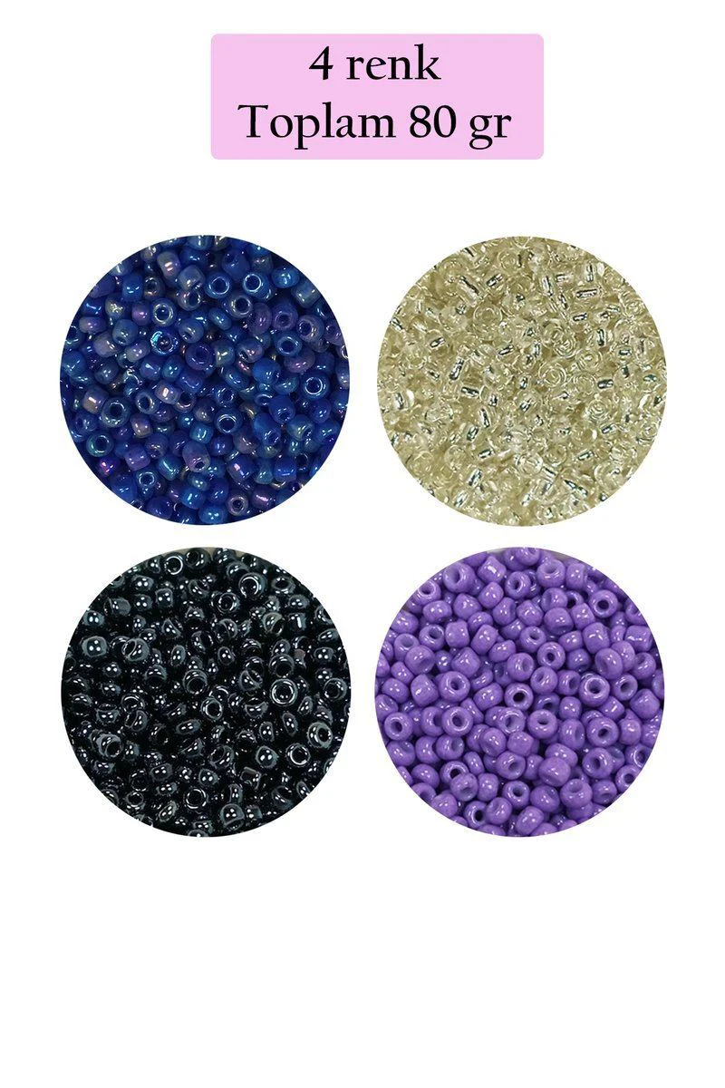 Dökme Cam Kum Boncuk 11/0 (2 mm) - 4 Renk 80g - El İşi & Takı Yapımı İçin Fiyatı, Yorumları ve Özellikleri