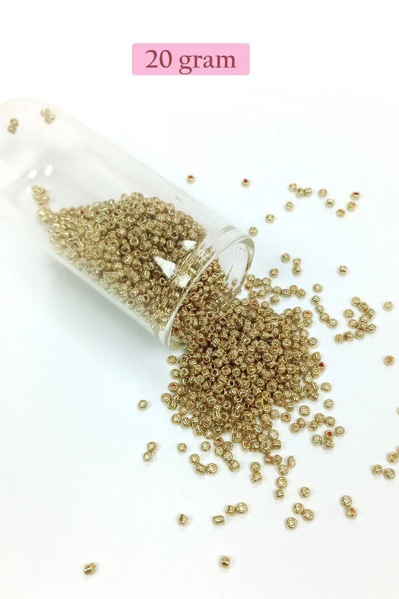 Dökme Cam Kum Boncuk (11/0) Altın Renk 20g - El İşleri ve Takı Yapımı İçin Premium Kalite Fiyatı, Yorumları ve Özellikleri