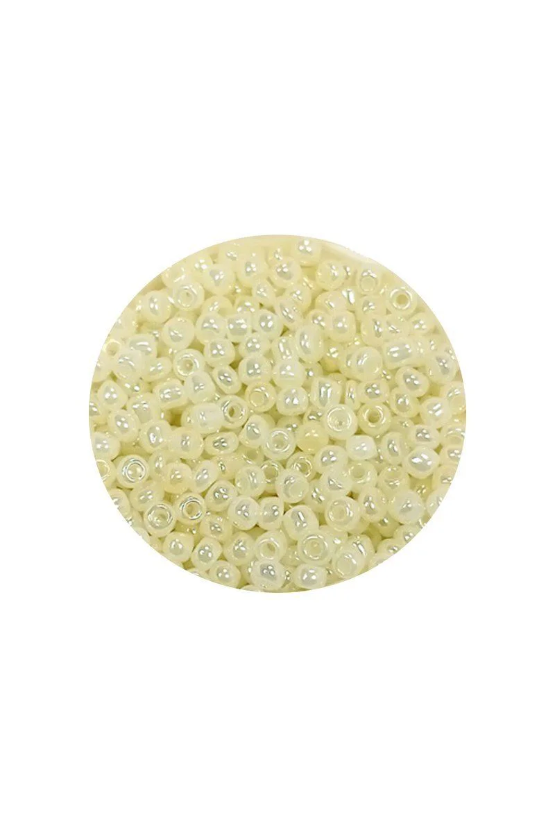 Dökme Cam Kum Boncuk 11/0 - 2 mm Krem Boncuk 20 Gr Fiyatı, Yorumları ve Özellikleri
