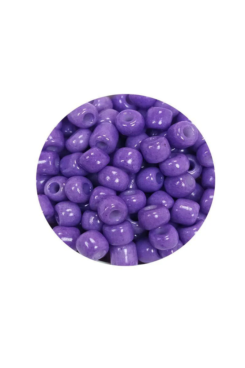 Dökme Cam Kum Boncuk 4 mm Mor (6/0) - 60 Gram El Yapımı Takı & Aksesuar Boncuğu