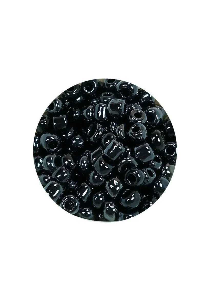 Dökme Cam Kum Boncuk 4 mm (6/0) Siyah - 20 Gram, El İşleri ve Takı Yapımı İçin Fiyatı, Yorumları ve Özellikleri
