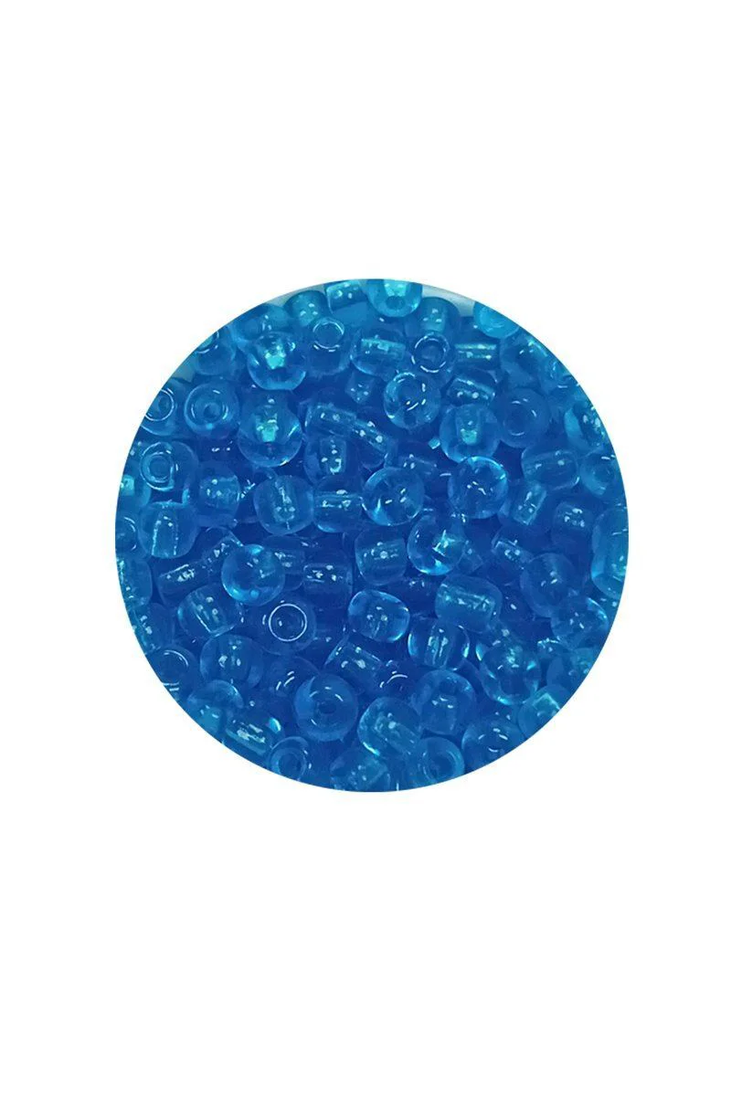 Dökme Cam Kum Boncuk 8/0 – 3 mm Şeffaf Deniz Mavi 60g | El İş Takı Yapımı İçin Premium Boncuk Fiyatı, Yorumları ve Özellikleri