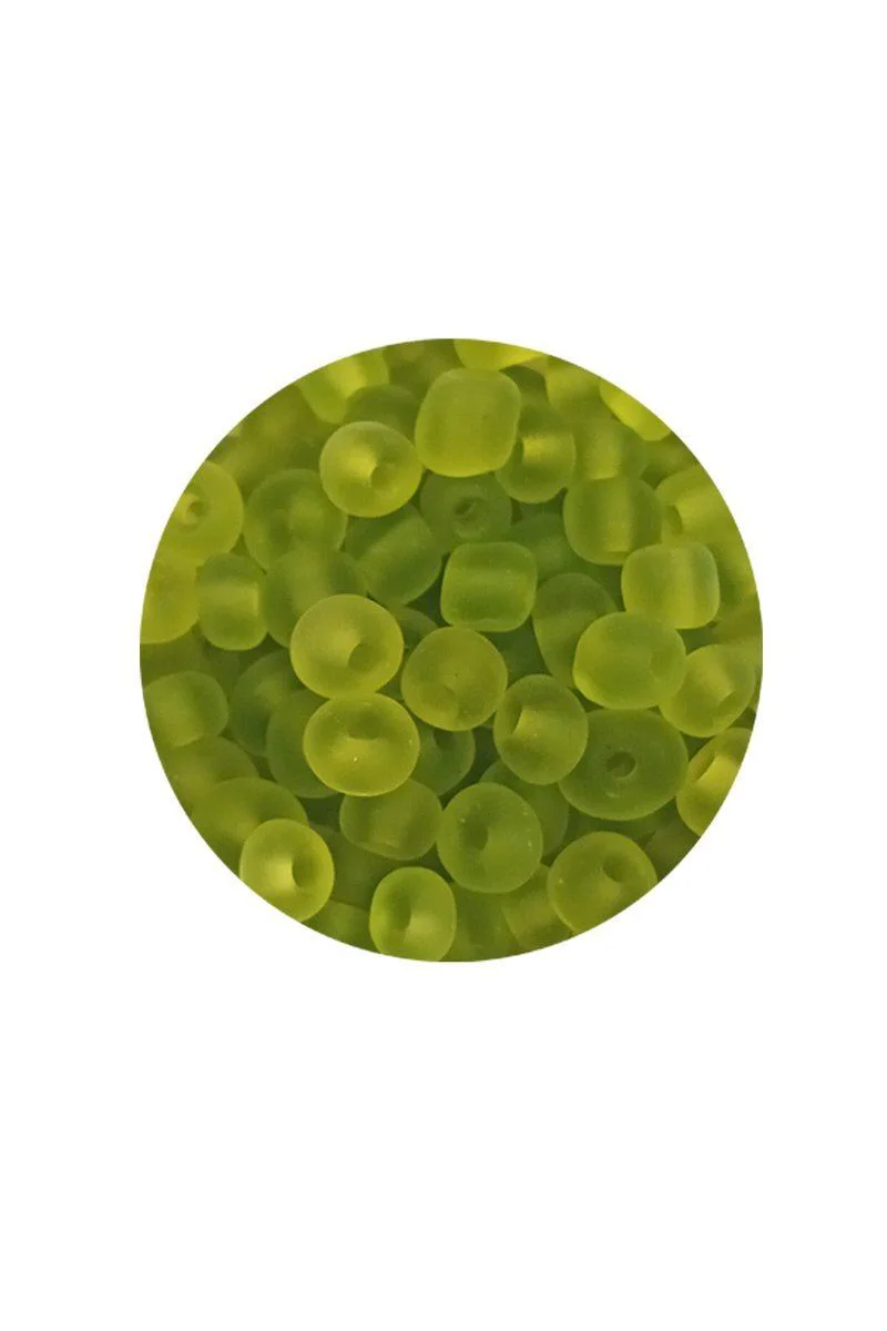 Dökme Cam Kum Boncuk 6/0 - 4mm Şeffaf Mat Yeşil 60 Gram - El Yapımı Takı Üretimi İçin Yüksek Kalite Boncuk Fiyatı, Yorumları ve Özellikleri