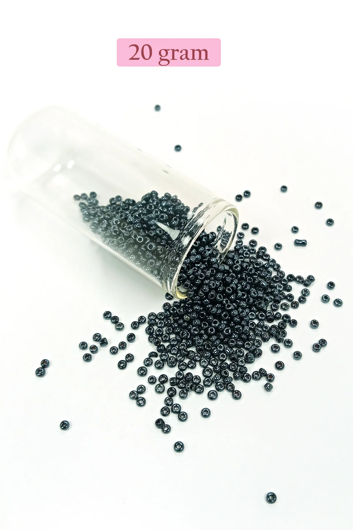 Dökme Cam Kum Boncuk (11/0) 2 mm - 20 Gram - Koyu Yeşil - BNC019