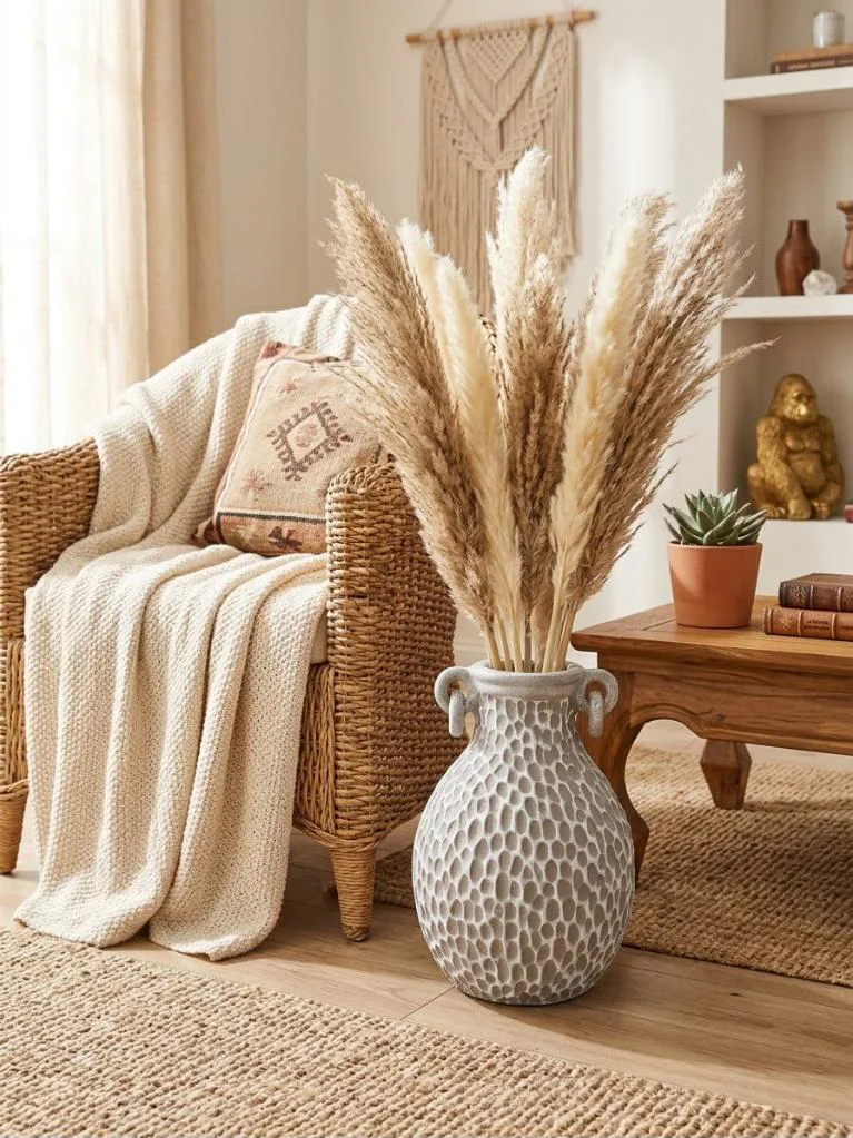 Dokoratif Modern Doğal Görünümlü Vazo