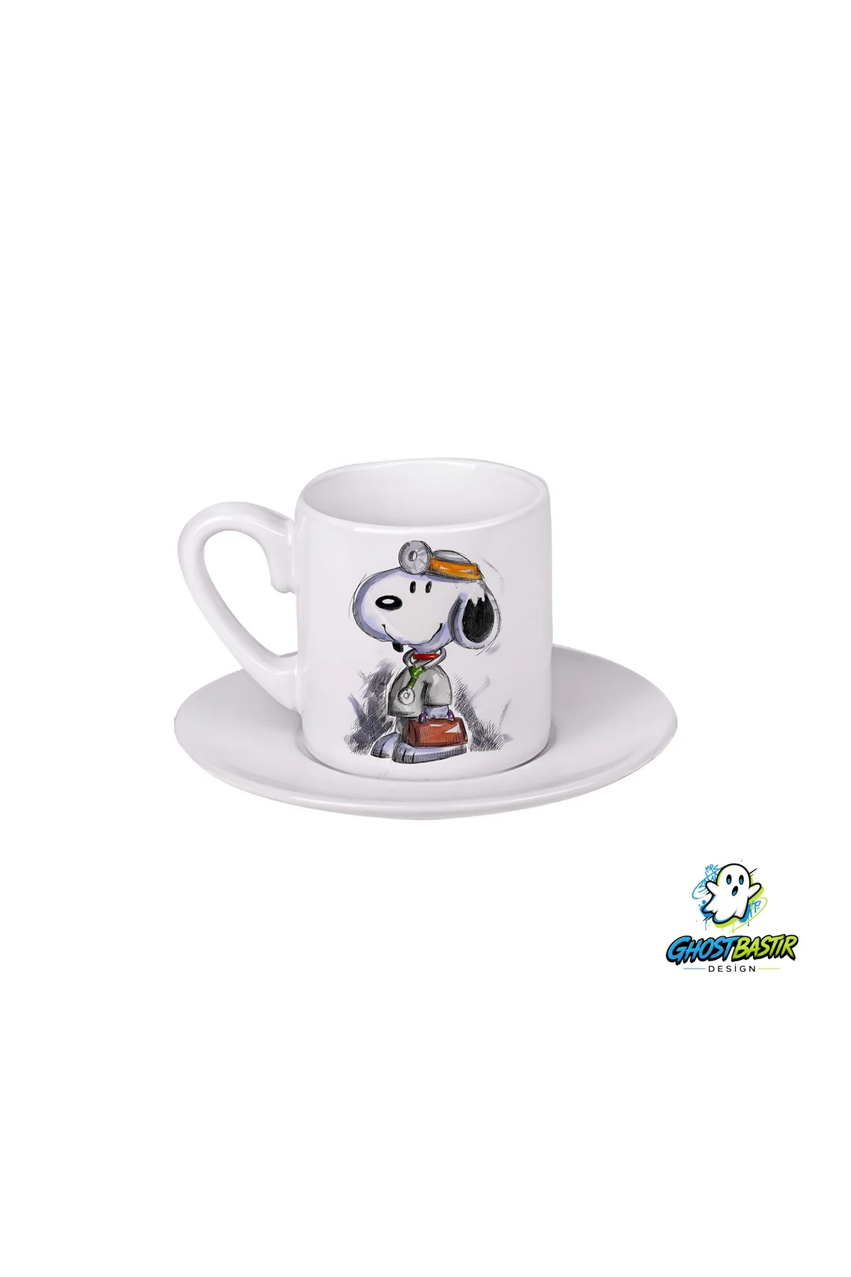 Doktor Snoopy Türk Kahvesi Fincanı 0119