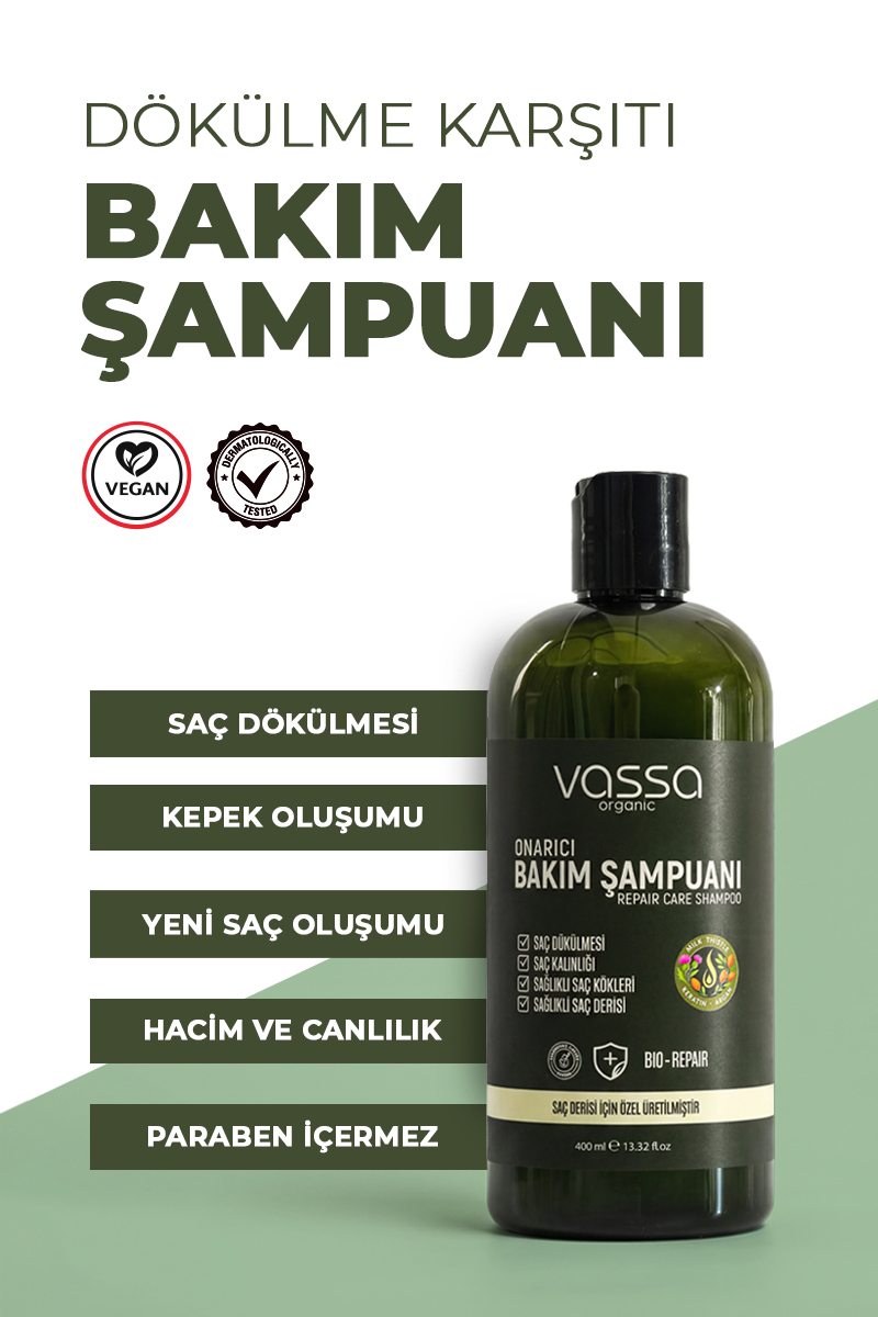 Dökülme Karşıtı ve Hızlı Uzama Etkili Şampuan – Tuzsuz ve Sülfatsız Şampuan 400 ml
