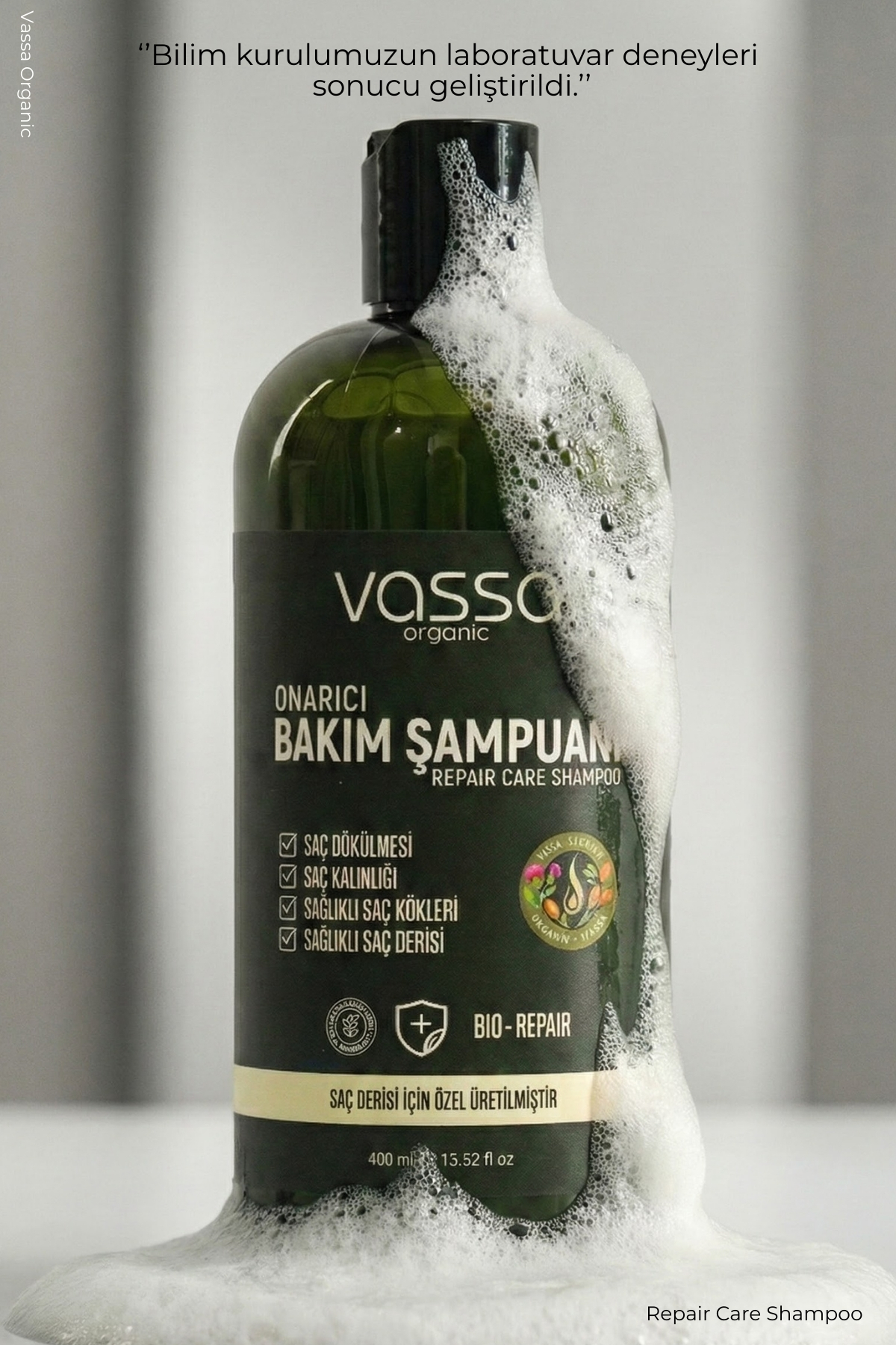 Dökülme Karşıtı ve Hızlı Uzama Etkili Şampuan – Tuzsuz ve Sülfatsız Şampuan 400 ml