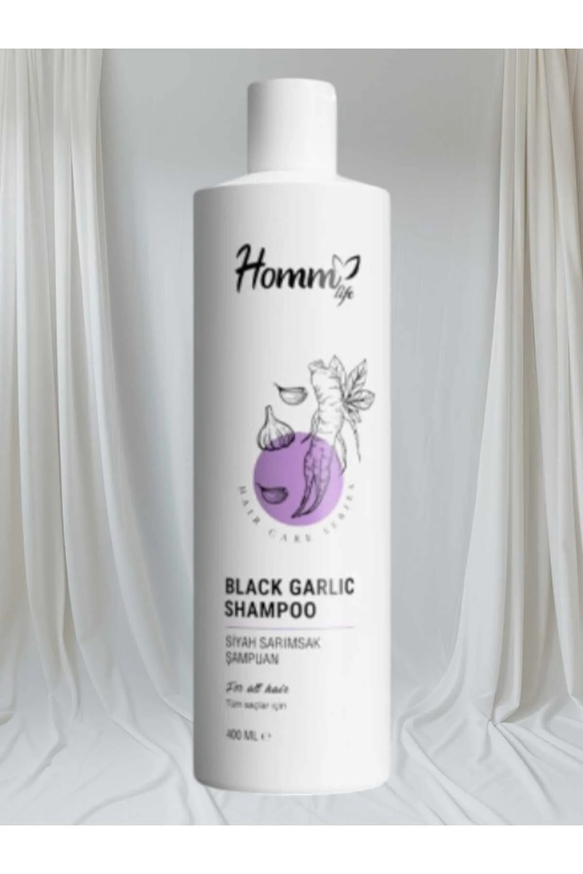 Dökülme Önleyici Homm Life Siyah Sarımsak Şampuan 400 ml